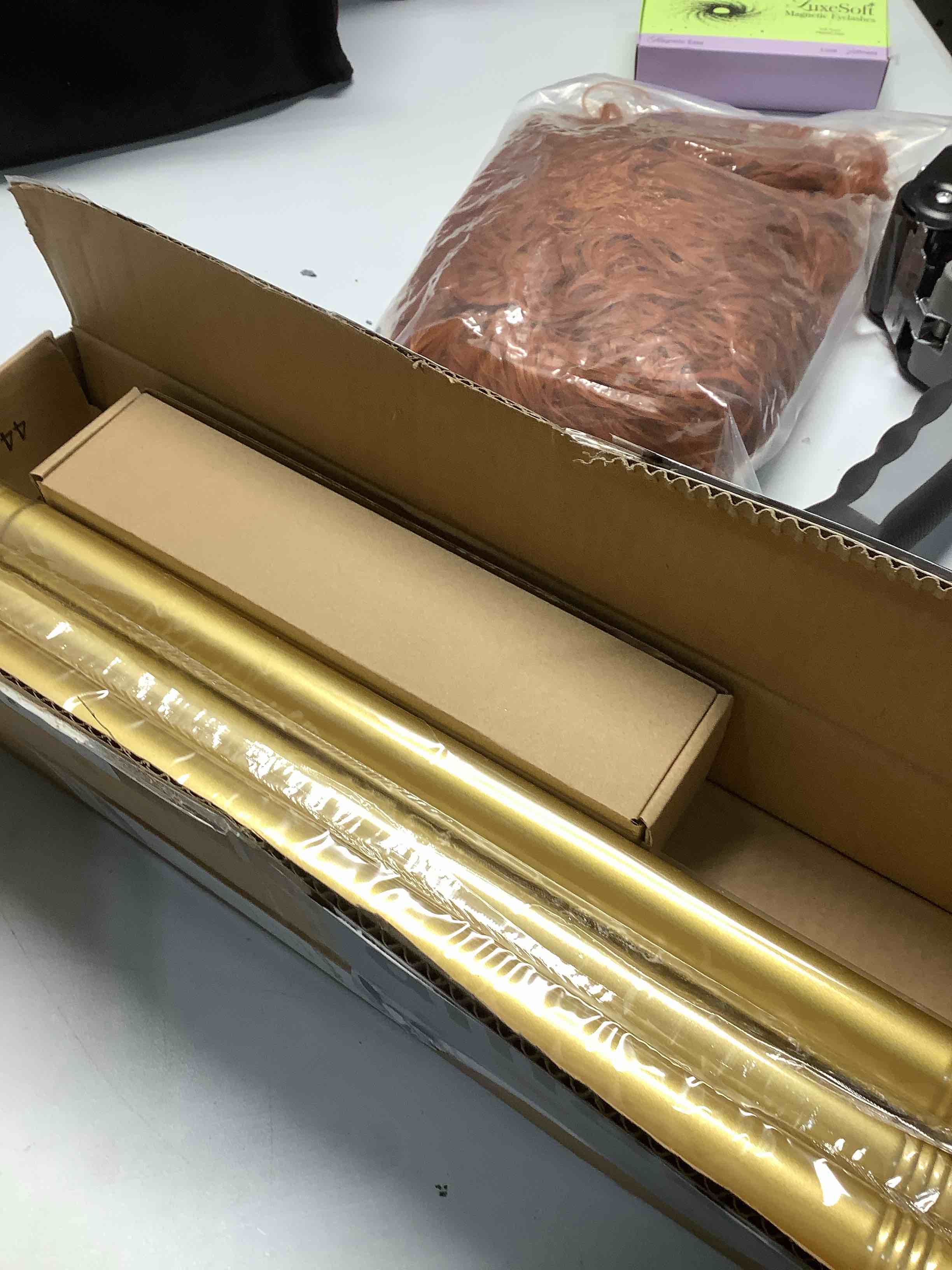 Condition photo showing Good Condition for SIMEWIN Heavy Duty Curtain Rods for Windows 48 to 84 Inches, 1 Inch Gold Curtain Rod for Bedroom, Living Room, Patio, Kitchen, Adjustable Curtains Rods with Classic Finials, Gold Finishing 28"-88" Gold
