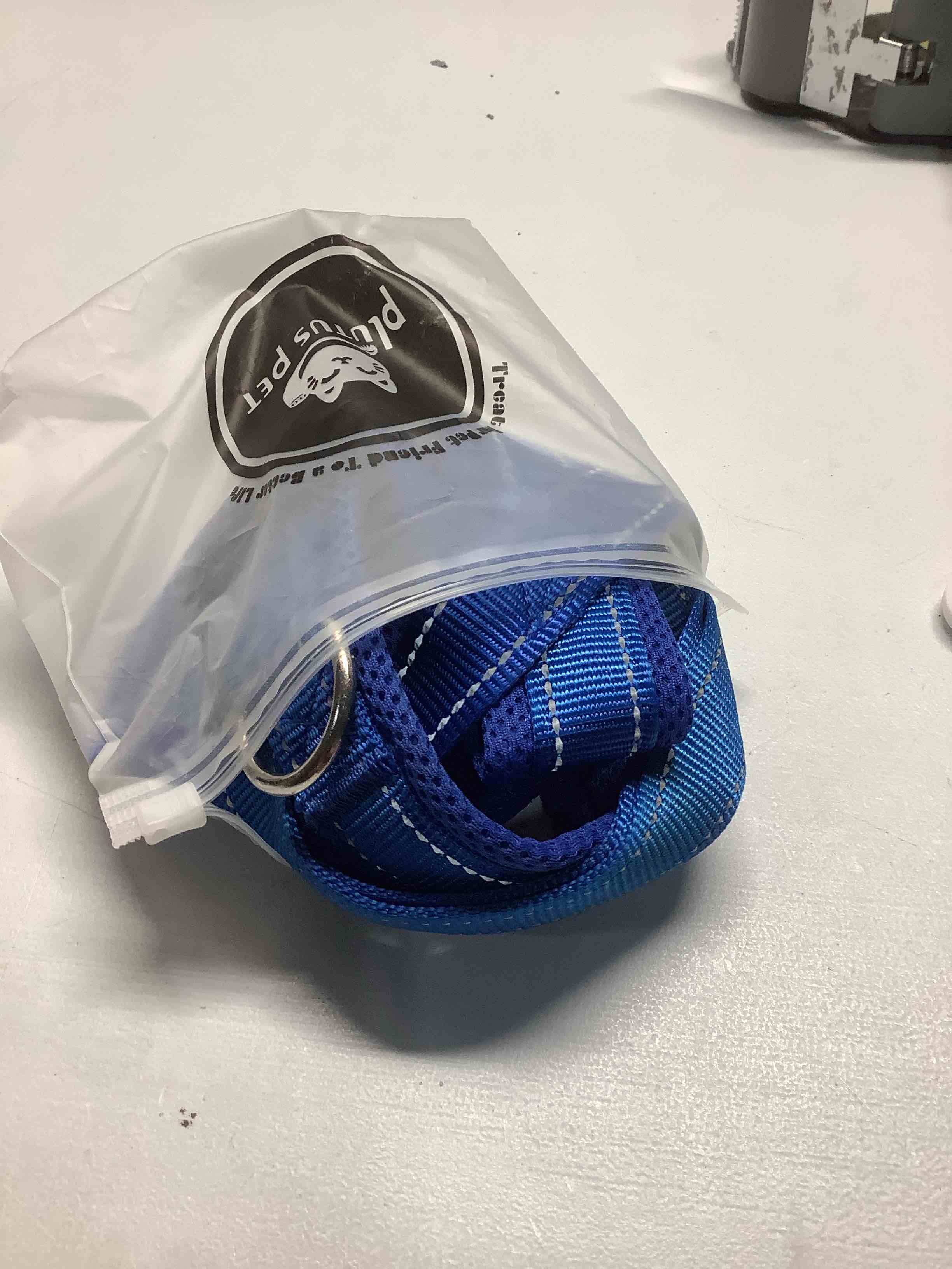 Condition photo showing Good Condition for plutus pet no pull dog harness with breathable mesh padded, adjustable reflective escape proof dog harness, quick fit dog vest harness for small medium large dogs(l, navy blue) l: chest 25.2"-32.3" navy blue