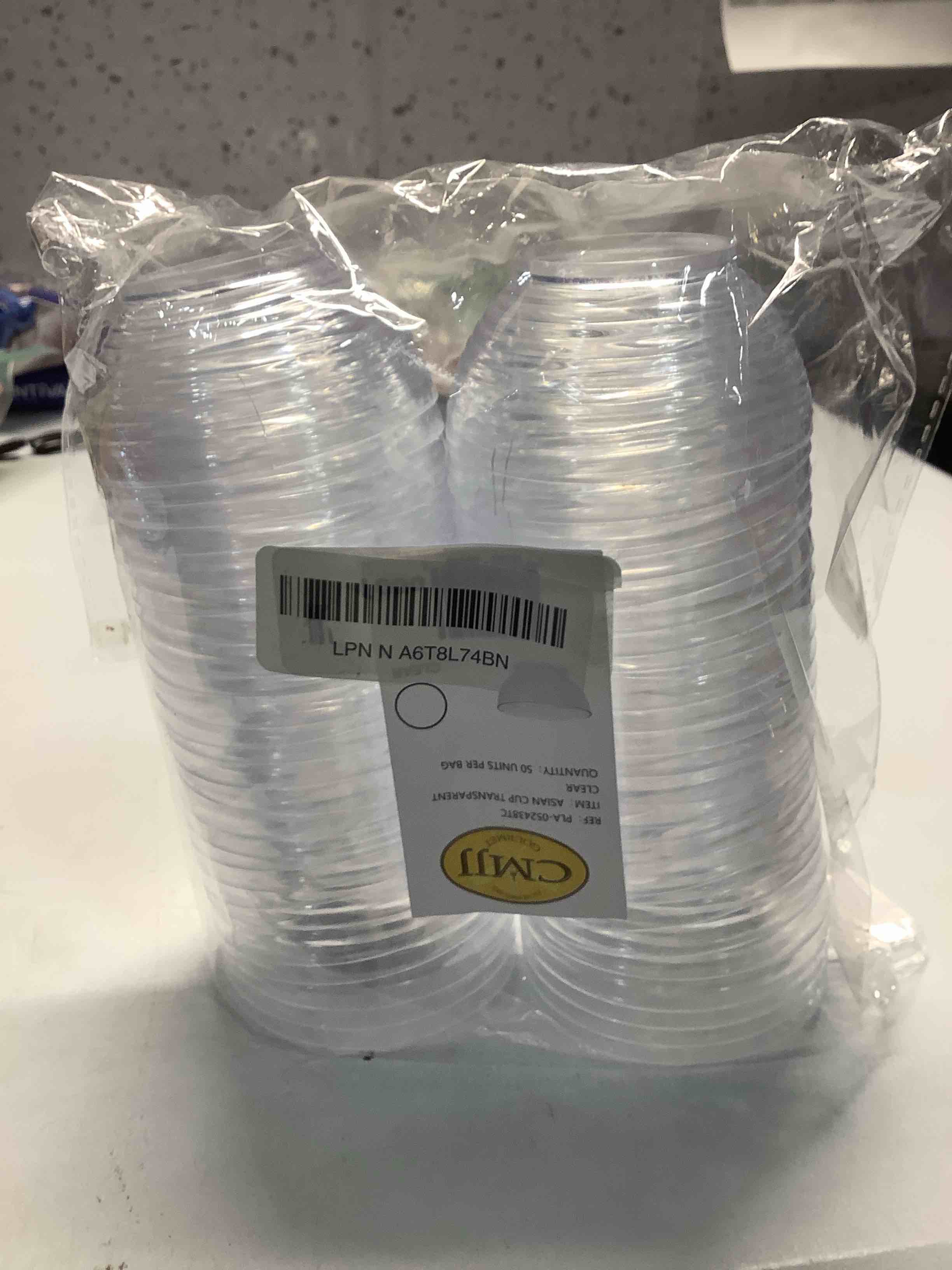 Condition photo showing Good Condition for 50 Pack 3 oz. Asian-Style Clear Mini Dessert Cups| Party Cups for Appetizer Bowls and Disposable Dessert Bowls | Mini Dessert Cup for Fancy Shooter Cups | CMJJ 50 Units Clear