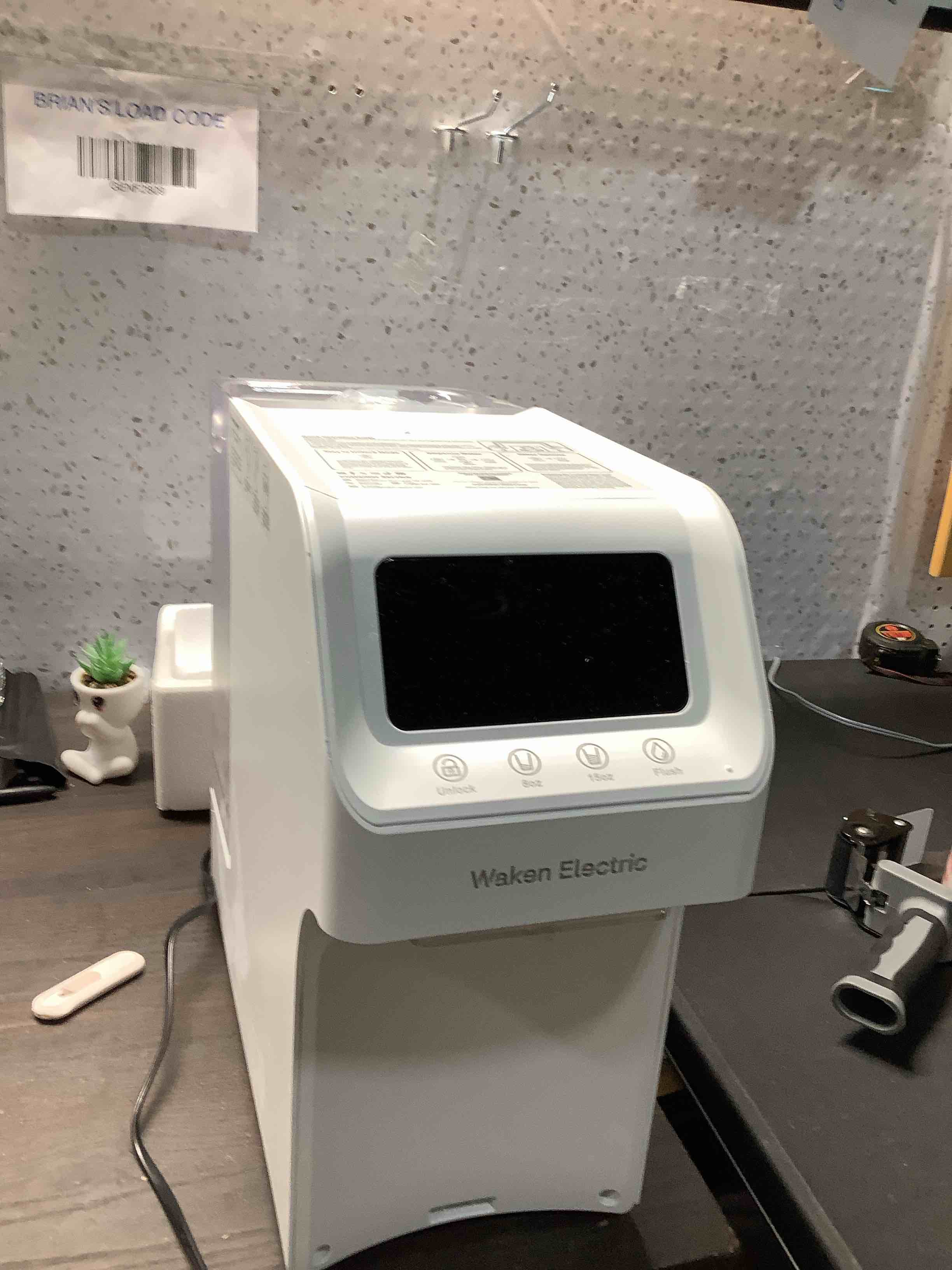 Condition photo showing As Is for waken electric c11s reverse osmosis water filtration system countertop 180oz water tank 4:1 pure to drain 8 stage ro filter no installation for home apartment condo rv