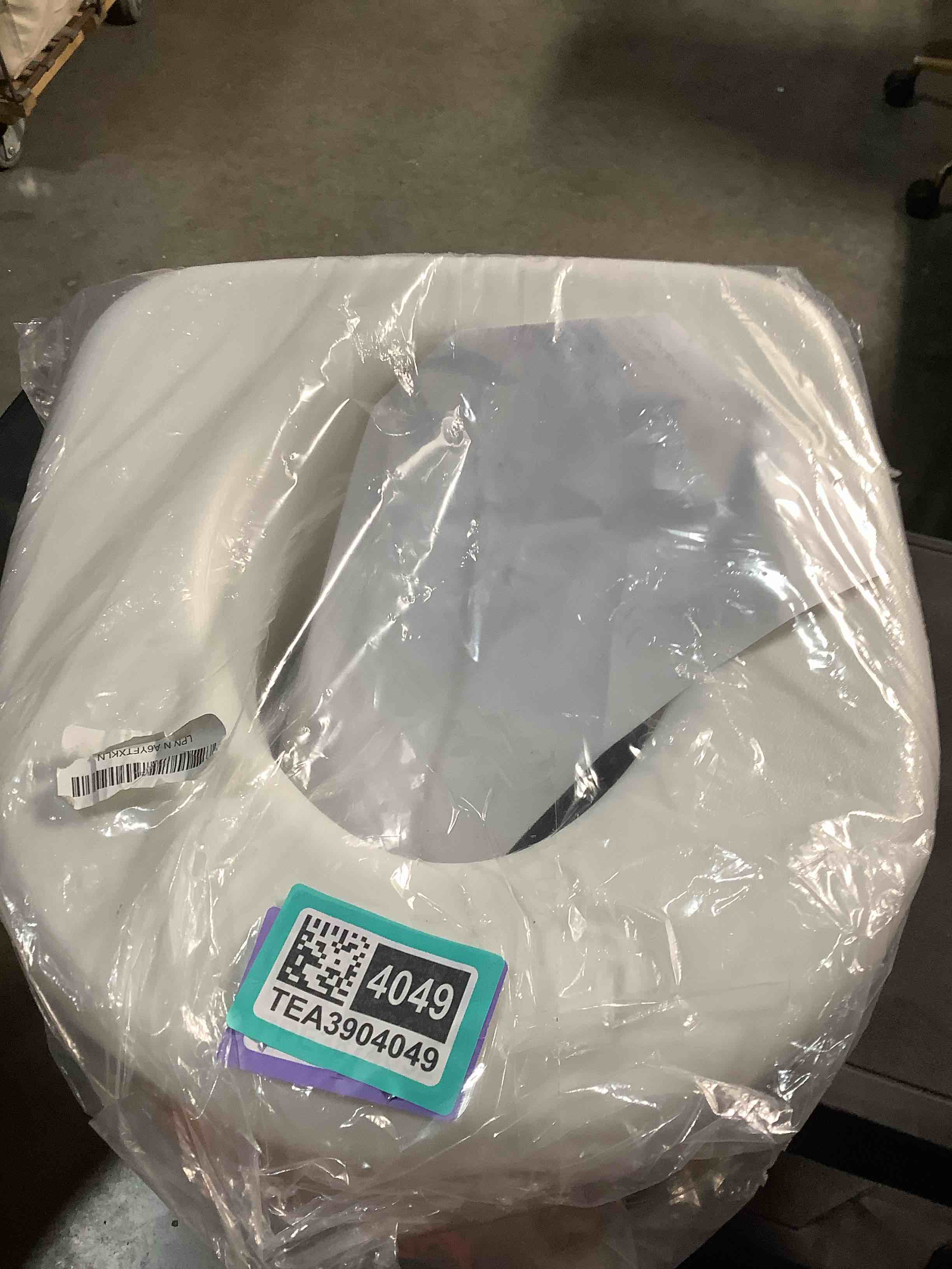 Condition photo showing Good Condition for carex toilet seat riser, adds 5 inches of height, elevated and raised toilet seat with 300 lbs capacity, standard riser for elderly and handicap, universal, slip-resistant, white 5 inch (pack of 1) toilet seat riser