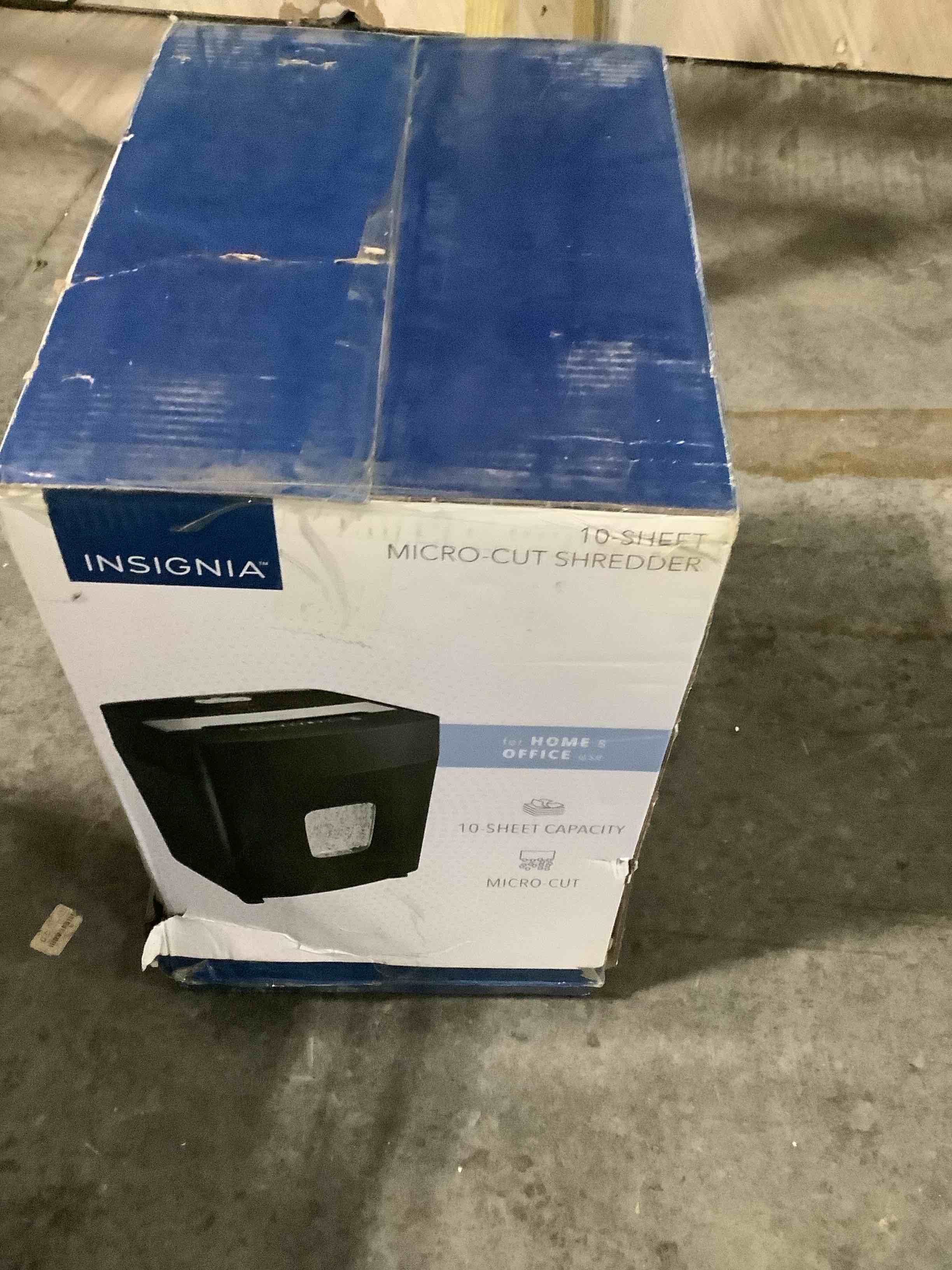 insignia 10 sheet capacity, micro cut shredder