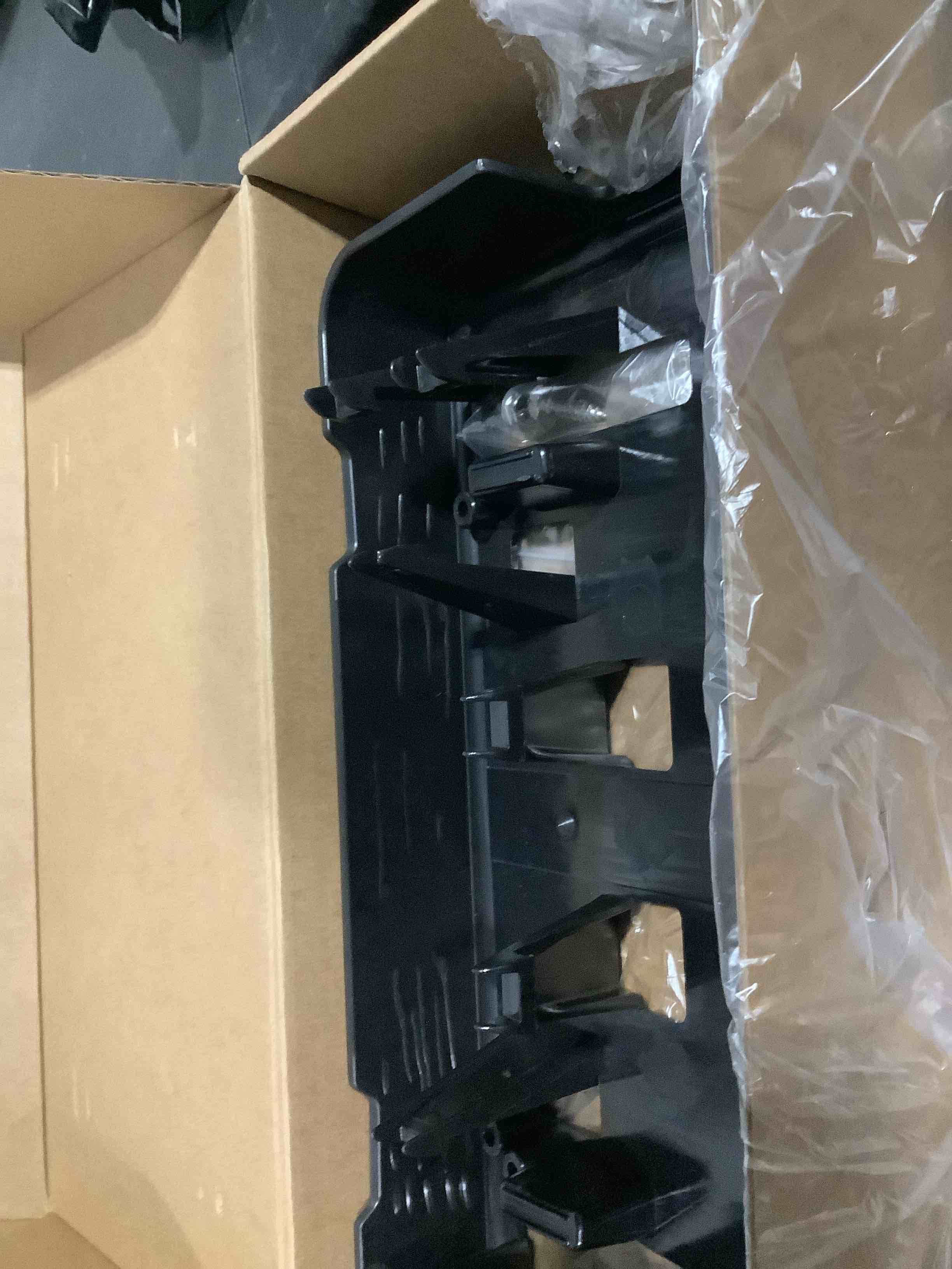 Condition photo showing Good Condition for front license plate frame for 2021 2022 2023 ford f150 2.7l 3.0l 3.5l no drill front bumper license plate holder mounting bracket replacement ml3z-17a385-bb f-150 accessories for 21-23 f150 (2.7l 3.0l 3.5l)