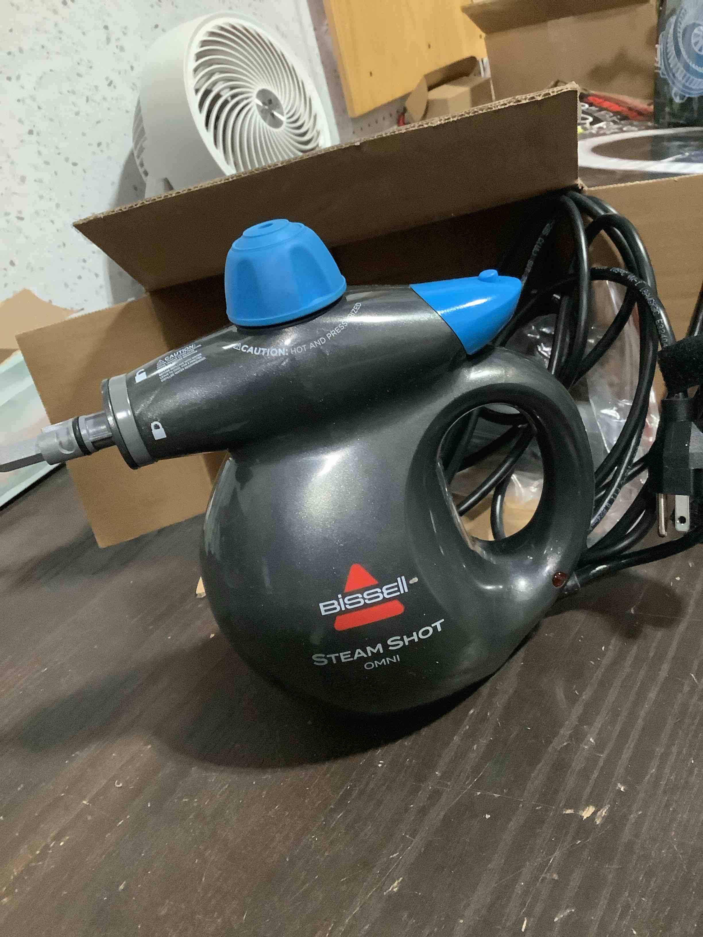 Condition photo showing Good Condition for bissell steam shot omni pressurized handheld multi-surface natural portable steam cleaner with 7 tools for tile, grout, windows, bathrooms, kitchen, auto