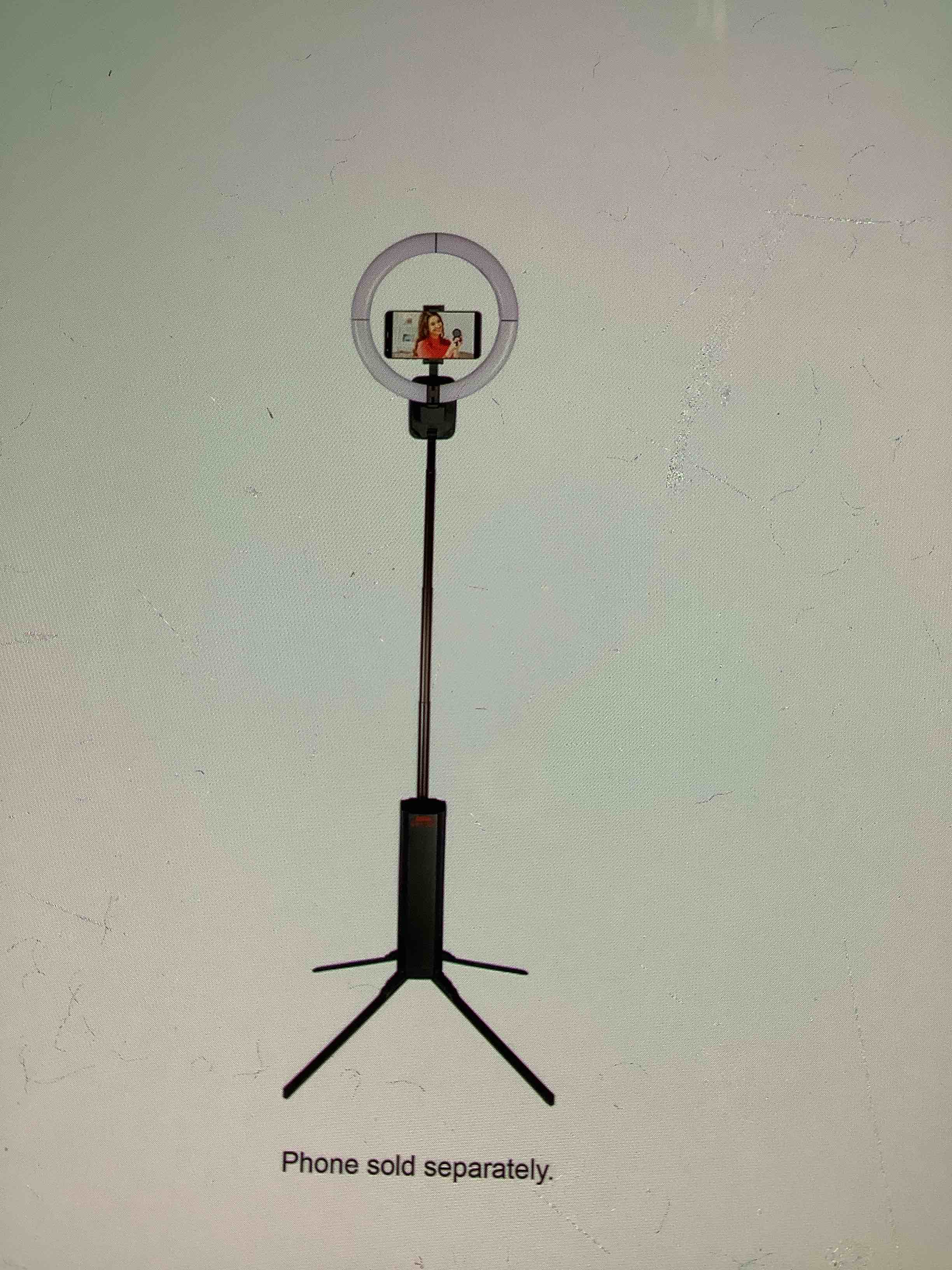 SUNPAK mini box bi color, vlogging kit with Bluetooth remote 11 inch high and extends to 50 inch tall