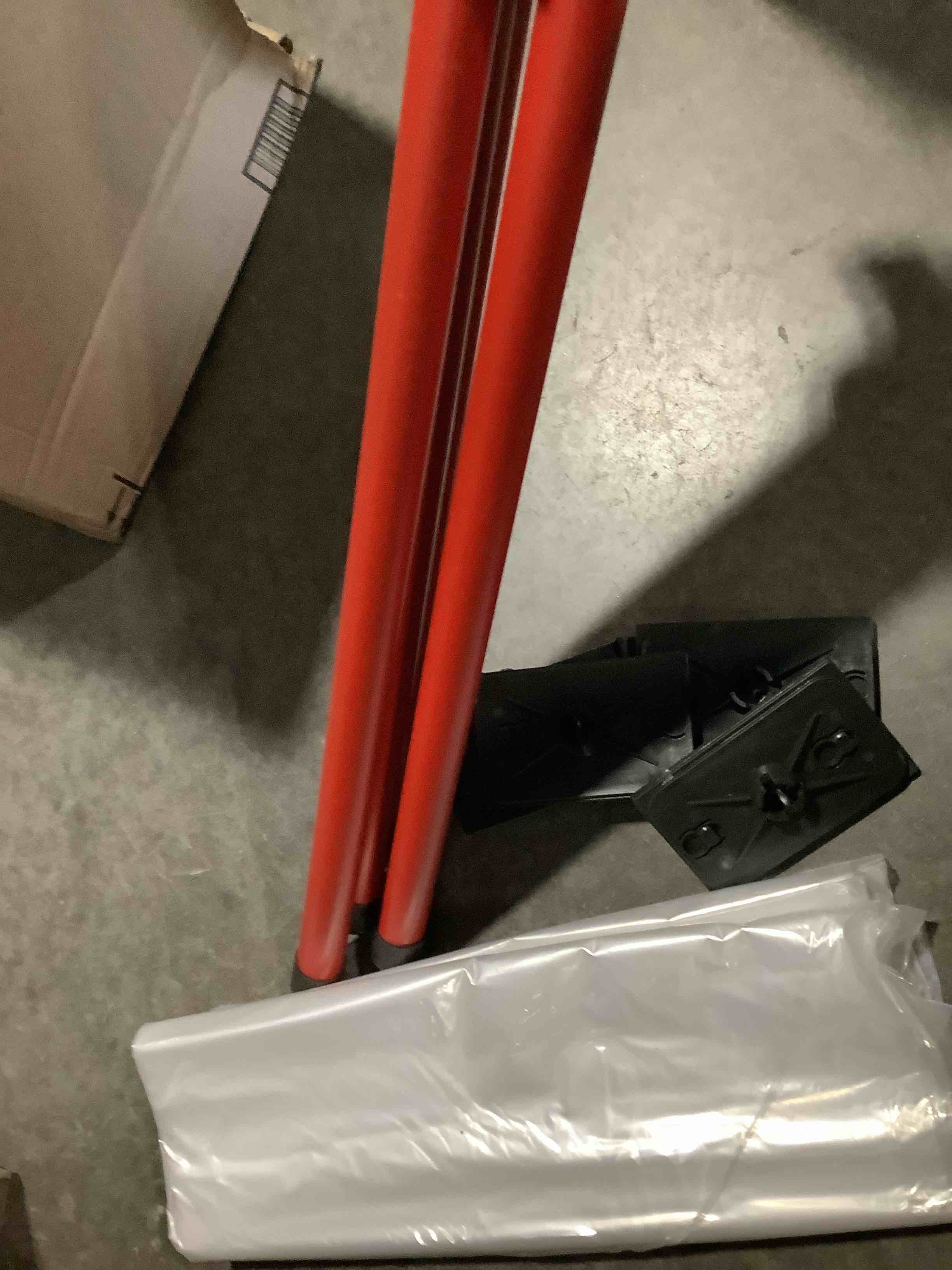 Condition photo showing Good Condition for 10ft dust containment pole kit 4 pack, temporary dust barrier system with plastic sheeting & zipper door for home renovation, drywall, painting and construction