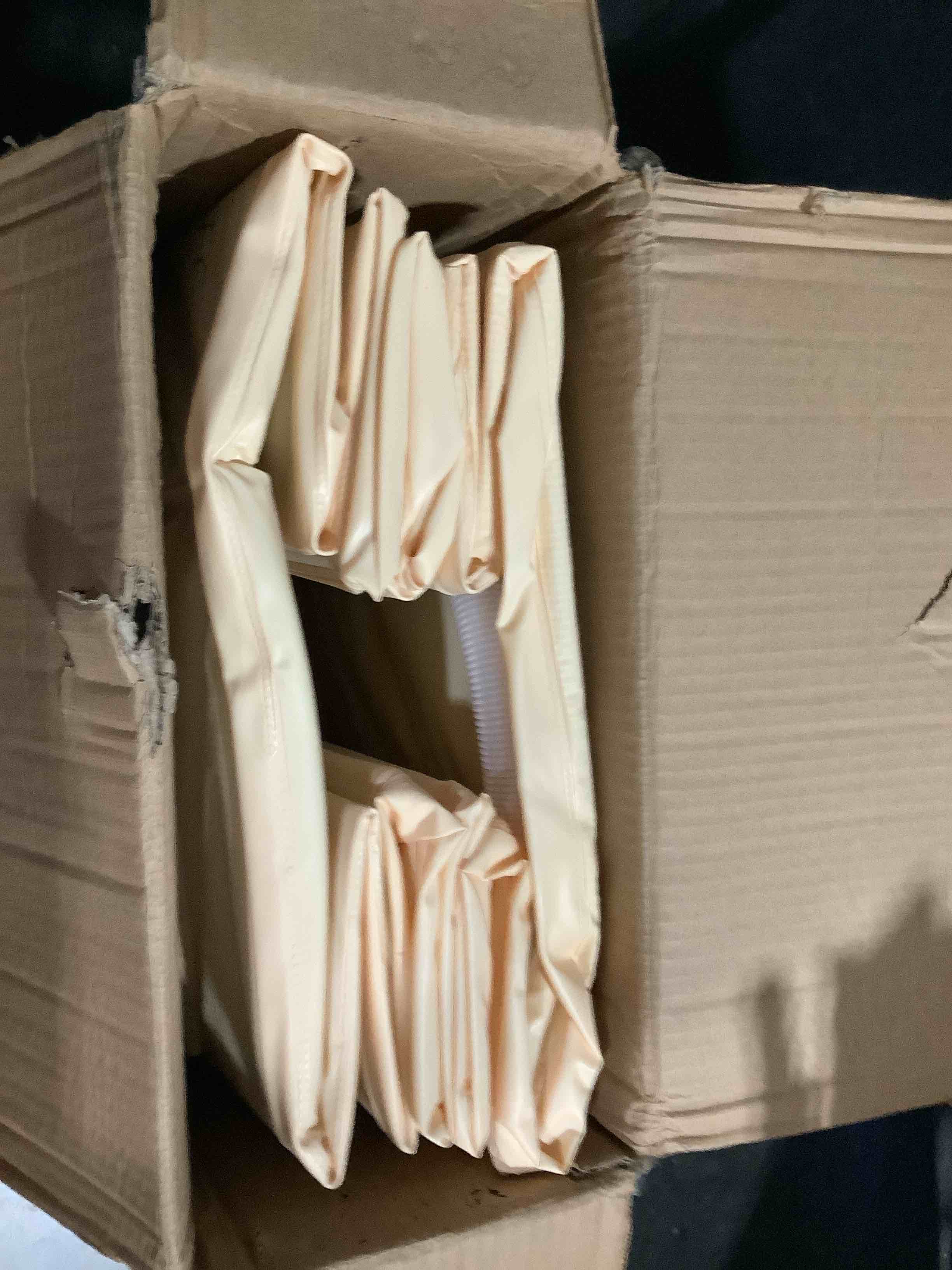 Condition photo showing Good Condition for foldable bathtub for adult large 59'in collapsible tub portable bathtub for bathroom folding spa tub for shower stall, ideal for small spaces bathtub xl: 47"l x 33.8"w x 19.5"h
