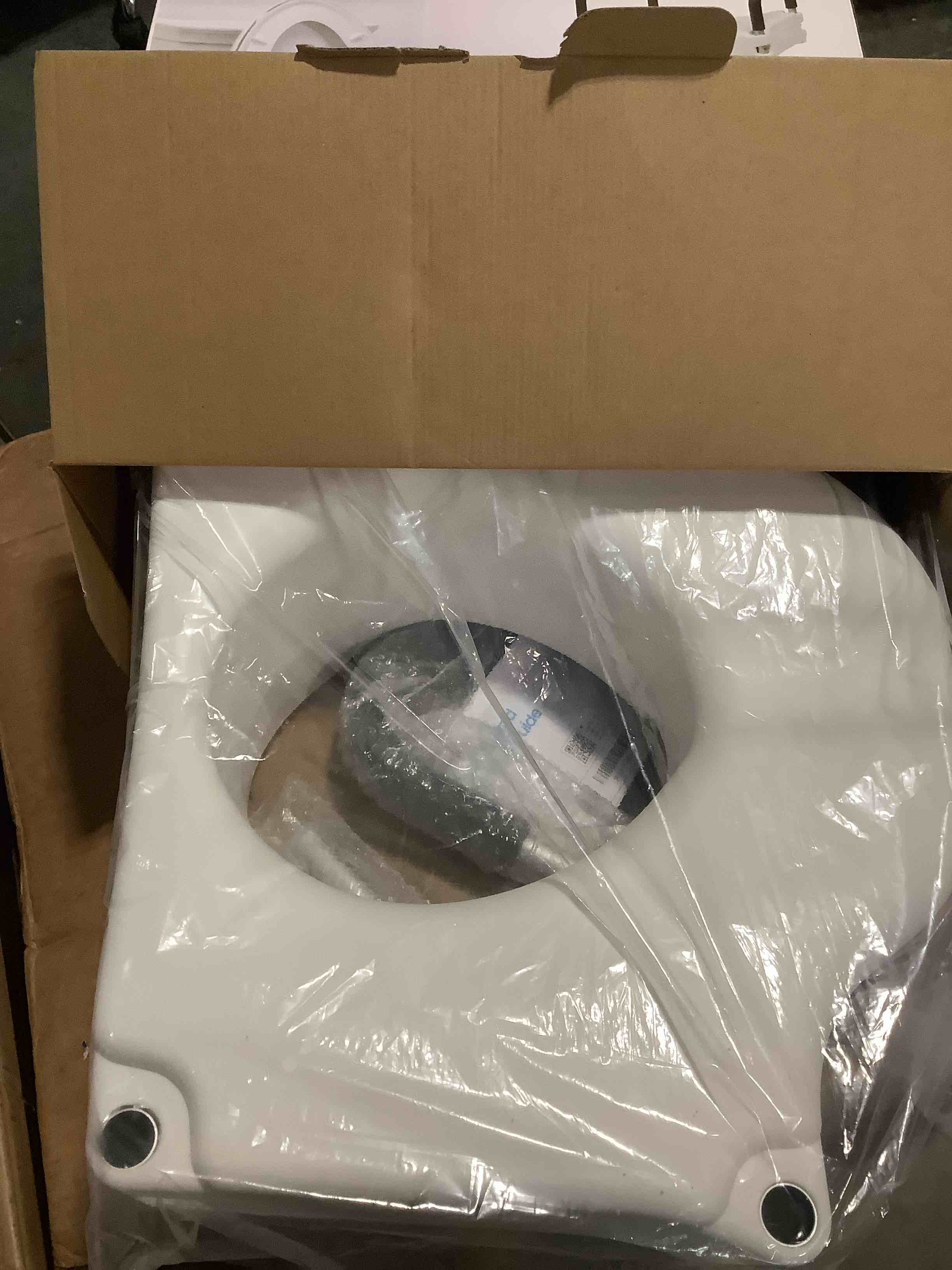 Condition photo showing Good Condition for drive medical 2-in-1 raised toilet seat with removable padded arms - elevated bathroom safety support - secure locking attachment - easy height assistance - durable construction, standard toilets