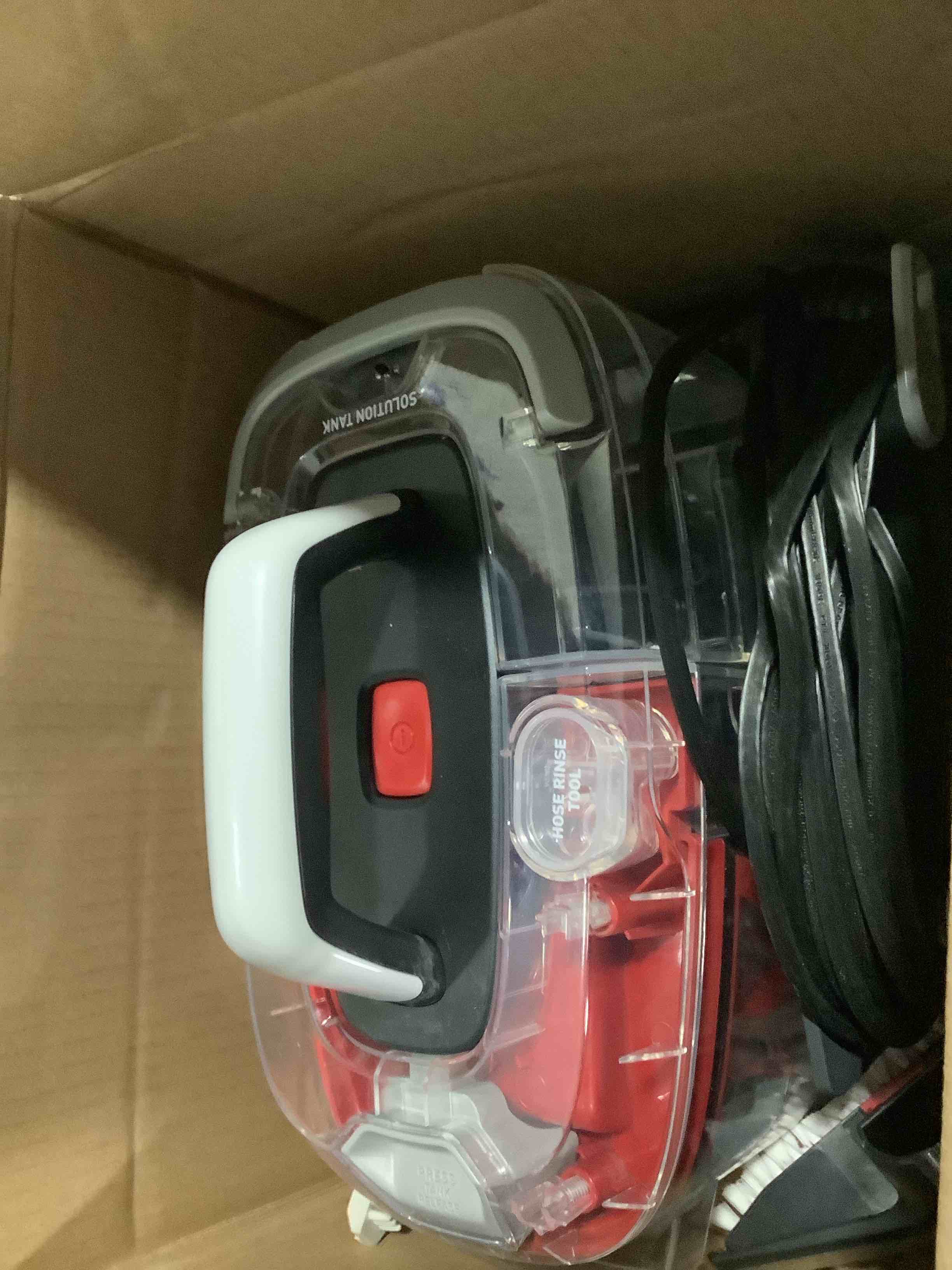 Condition photo showing Good Condition for hoover cleanslate plus portable carpet + upholstery spot cleaner machine, powerful suction with versatile tools, pet stain remover, car and auto detailer, pair with hoover carpet cleaner solution