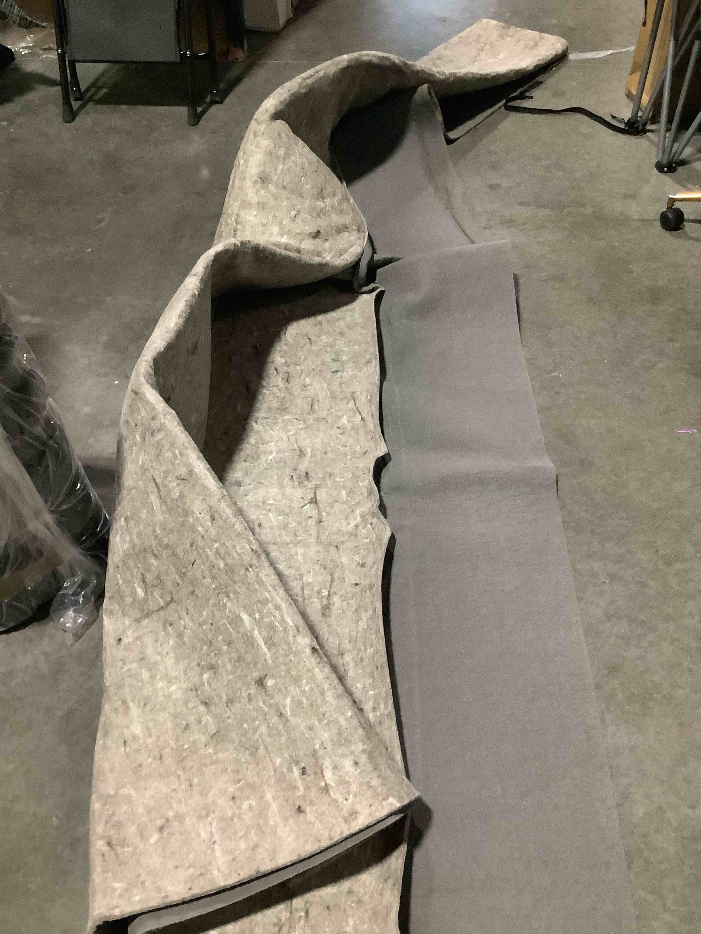 Condition photo showing As Is for similar to** mohawk home 9' x 12' non slip rug pad gripper 1/4 thick dual surface felt + rubber gripper - safe for all floors