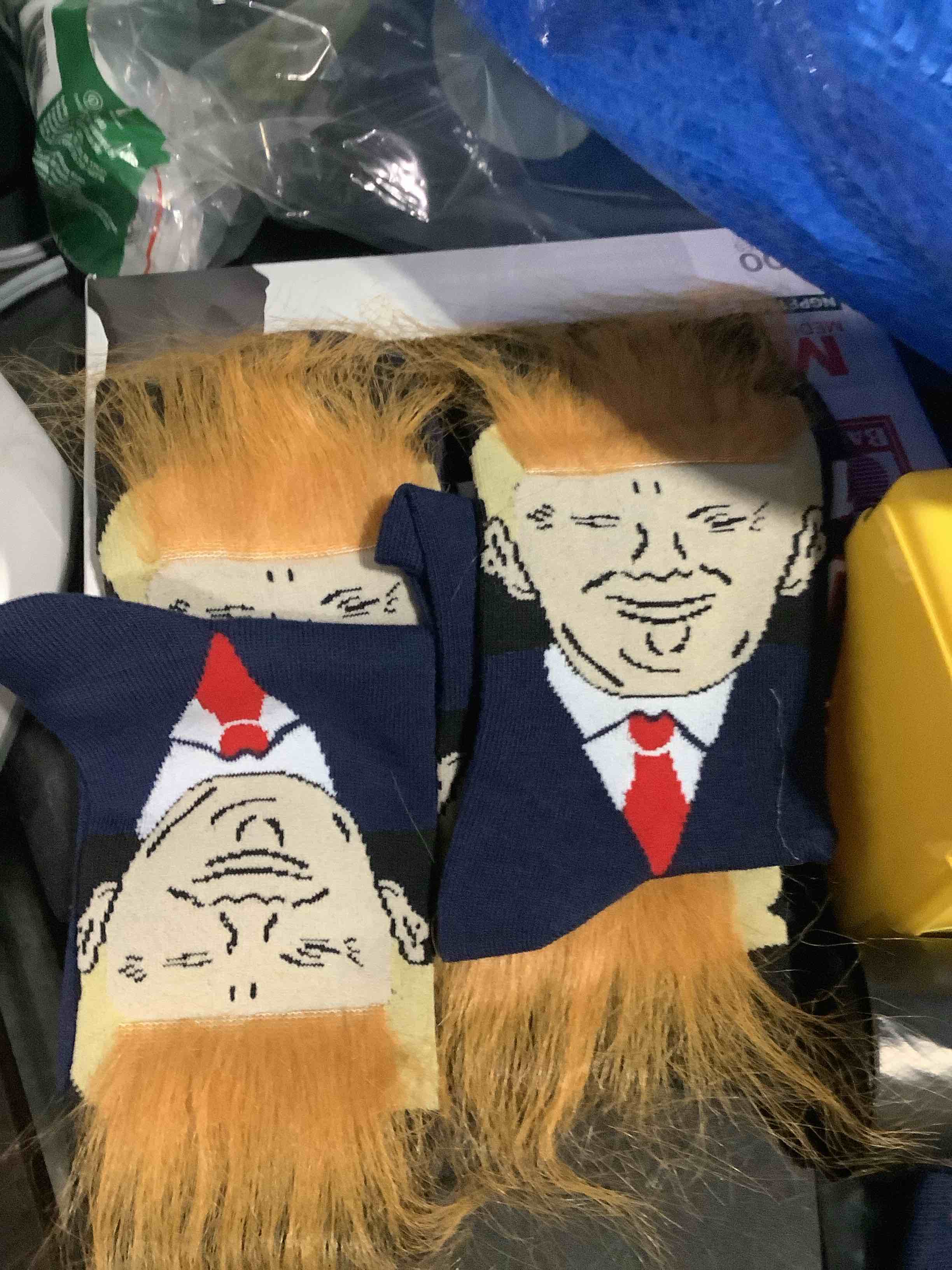Condition photo showing Good Condition for 3 pair ** t legend funny socks for supporters of donald president, novelty gag gifts for father's day and 4th of july, onesize
