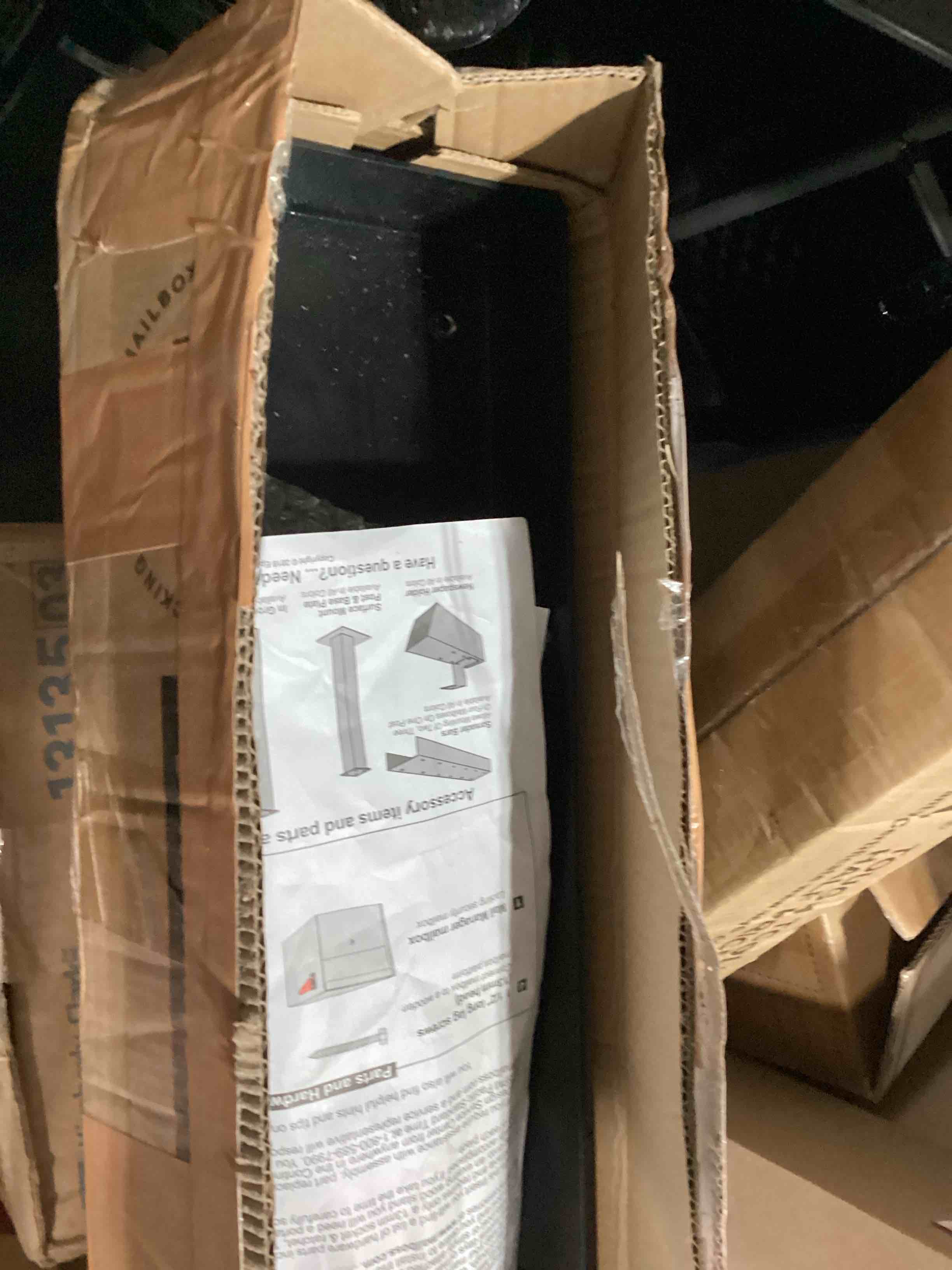 Condition photo showing Good Condition for mail boss 7144 box spreader bar for two-mailbox applications, 2, black black two box spreader