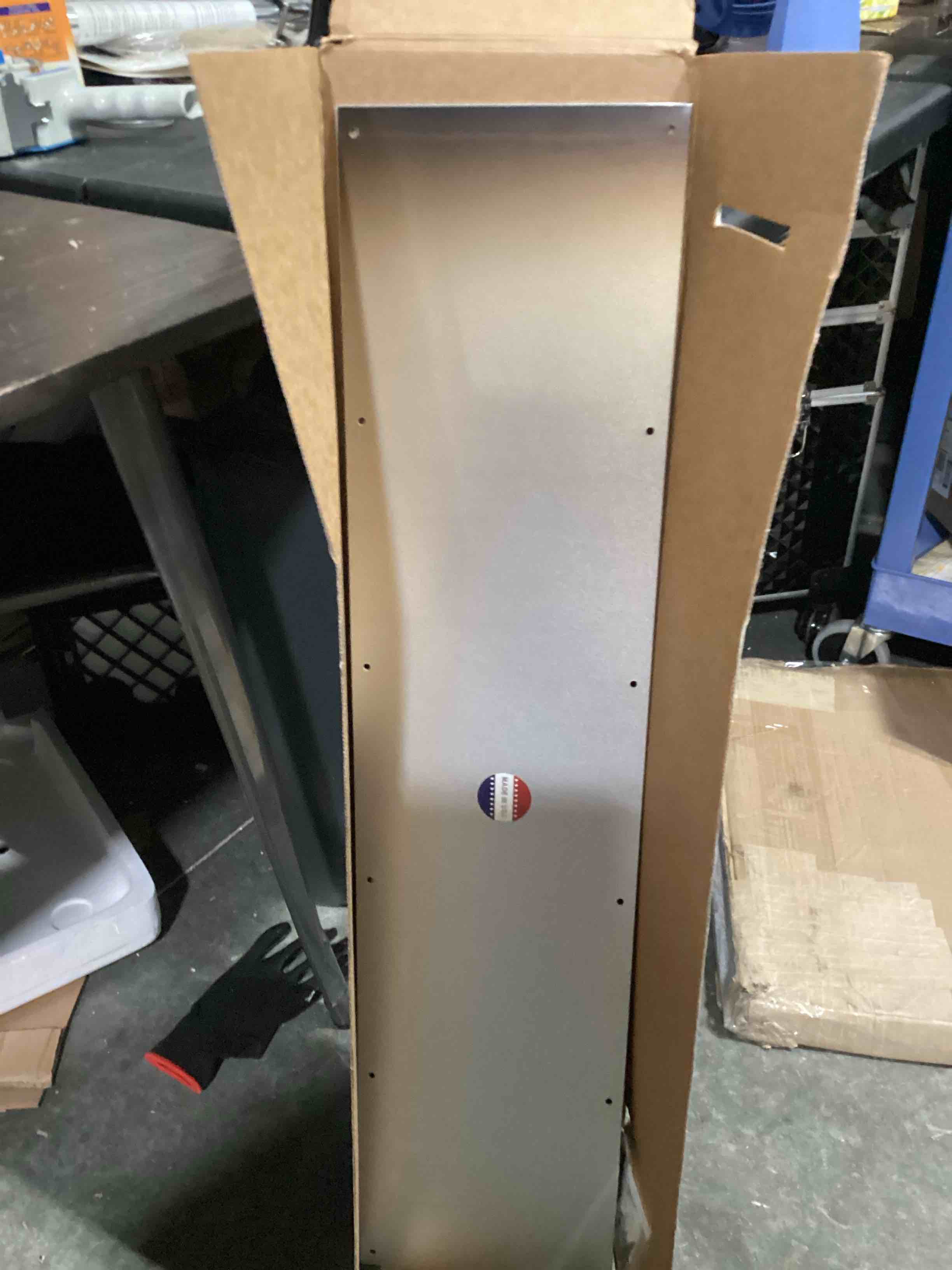 Condition photo showing Good Condition for deck the door decor | door kick plate - anodized aluminum – screw mount – satin black, satin nickel, shiny brass & oil rubbed bronze finish – many sizes (8x34", satin black) 8x34" satin black