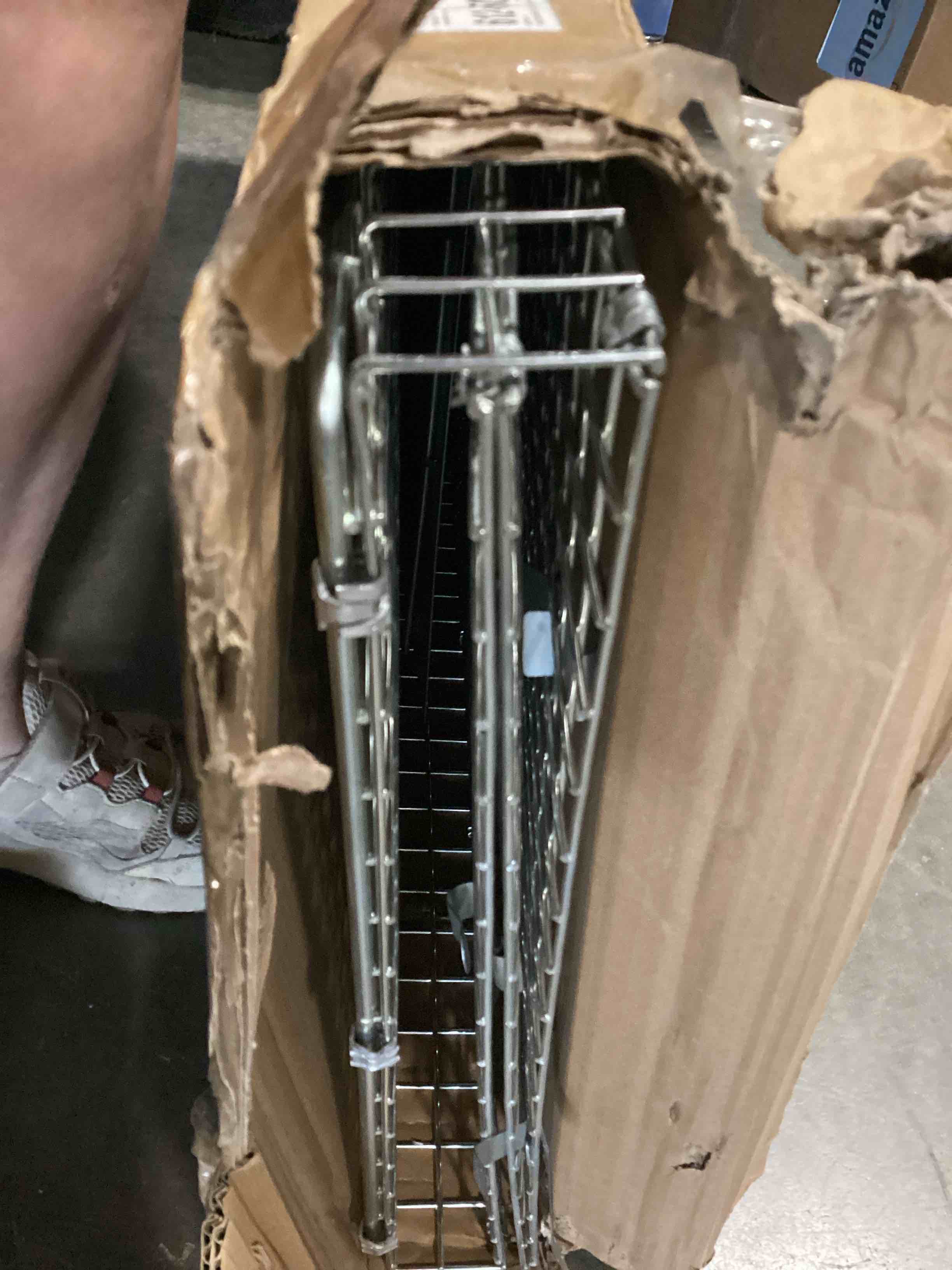Condition photo showing Good Condition for vevor live animal cage trap, 42" x 16" x 18" humane cat trap galvanized iron, folding animal trap cage with handle for stray dogs, armadillos, raccoons, foxes