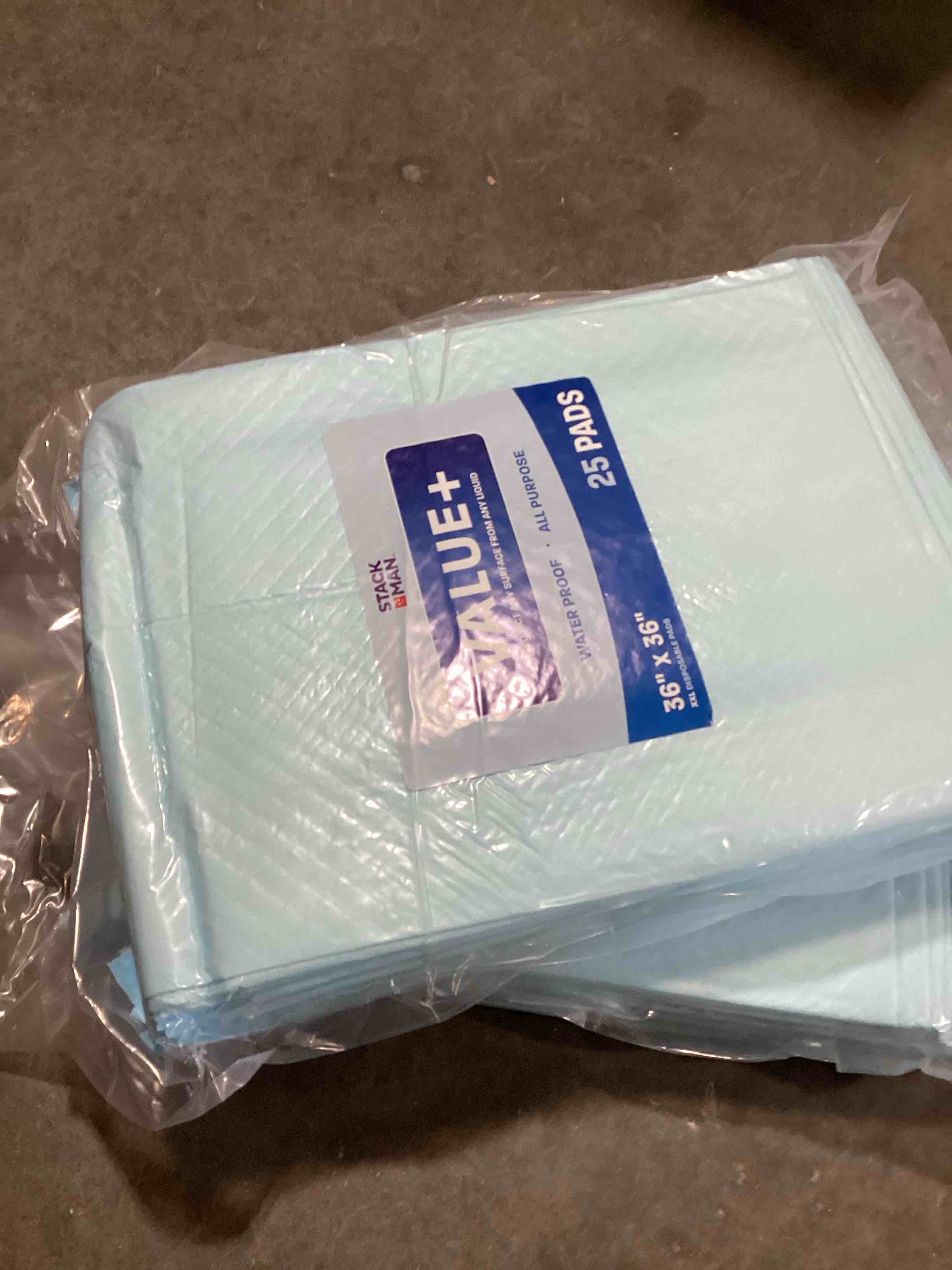 Condition photo showing New/Like New for chucks pads disposable adult underpads [50-pack] 36"x36" xxxl super-absorbent incontinence bed pads – large leak-proof mattress protector pee pads for adults, seniors, kids & pets 36" x 36"