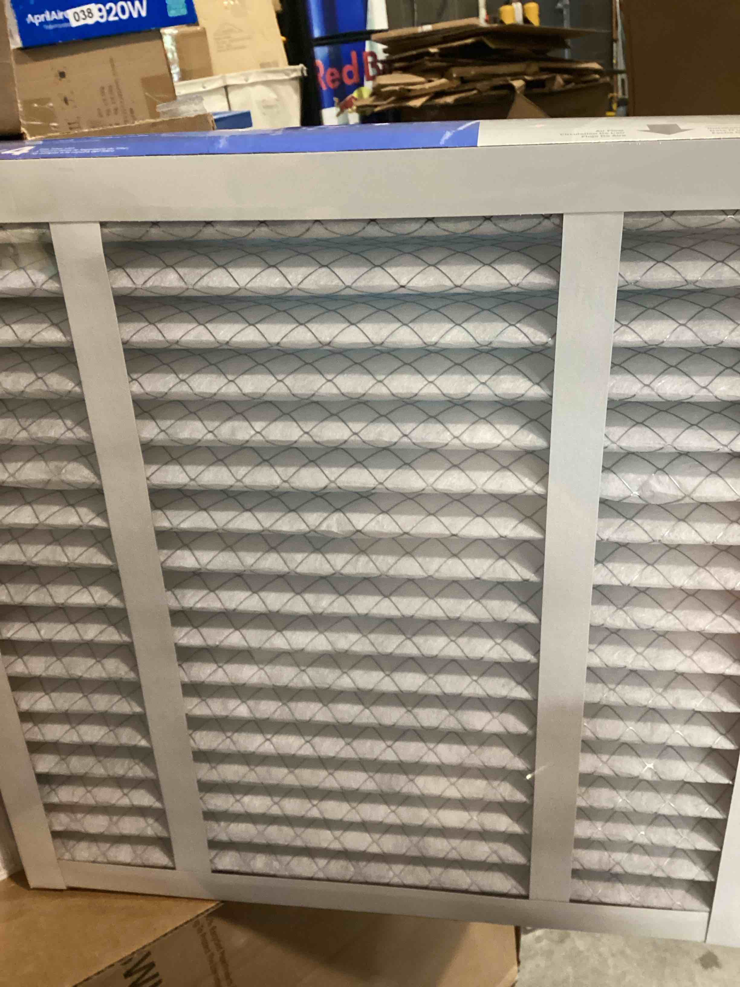 Condition photo showing Good Condition for filtrete 20x20x4 ac furnace air filter, merv 13, mpr 1900, premium allergen, bacteria & virus filter, electrostatic air cleaning filter, 2-pack (actual size 19.75 x 19.75 x 4.31 in) 20x20x4 (standard)