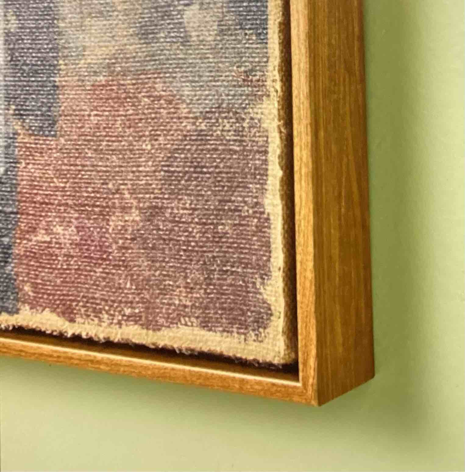 Condition photo showing New/Like New for hearth & hand with magnolia 20” x 16” vertical dining still life framed burlap wall art
