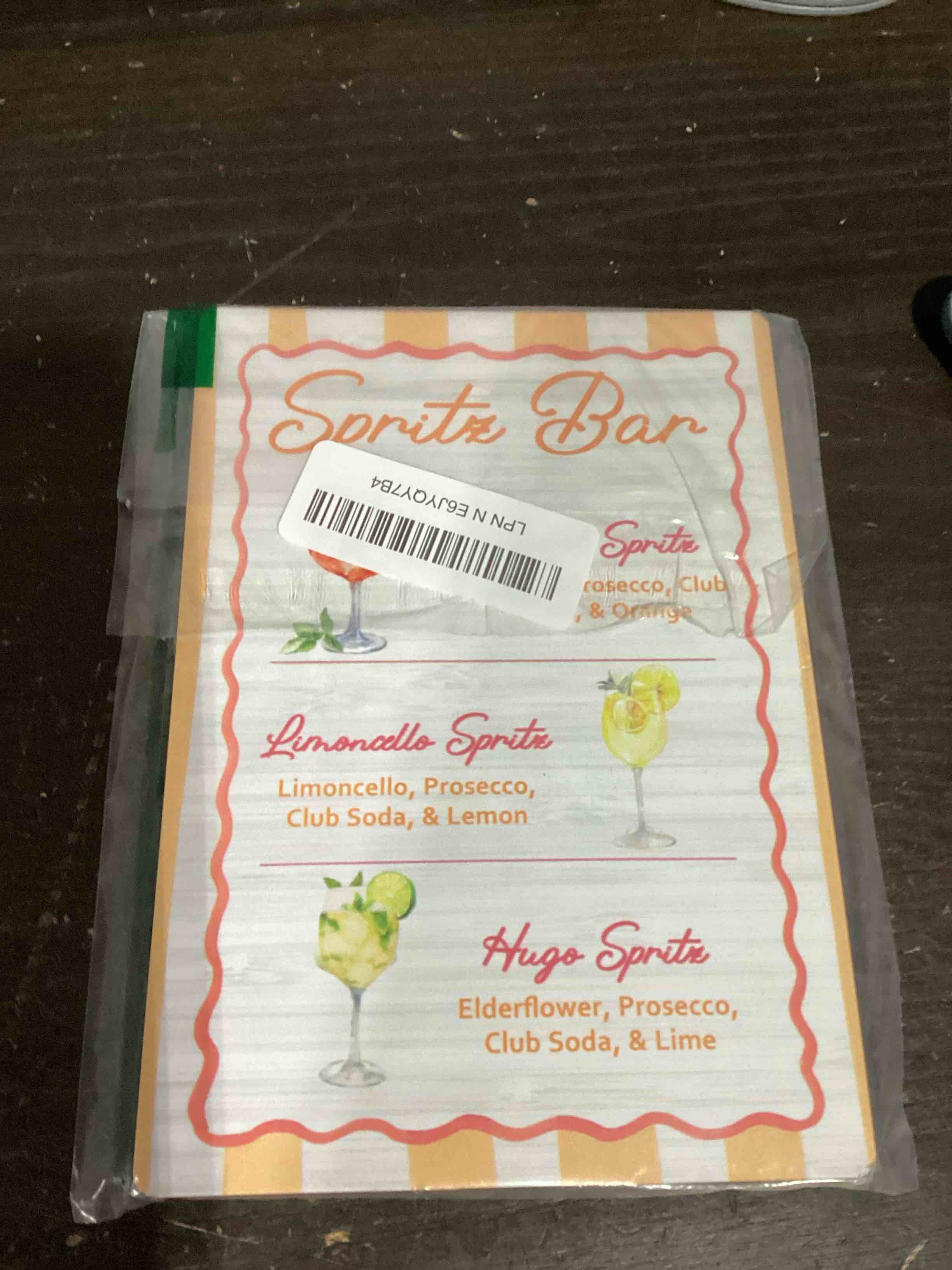 Condition photo showing Good Condition for cocktail bar sign, aperol spritz wedding wooden stand sign 5x7 inch, baby bridal shower cocktail table decor, wedding signs for reception ceremony home party tabletop desk decorations bar009