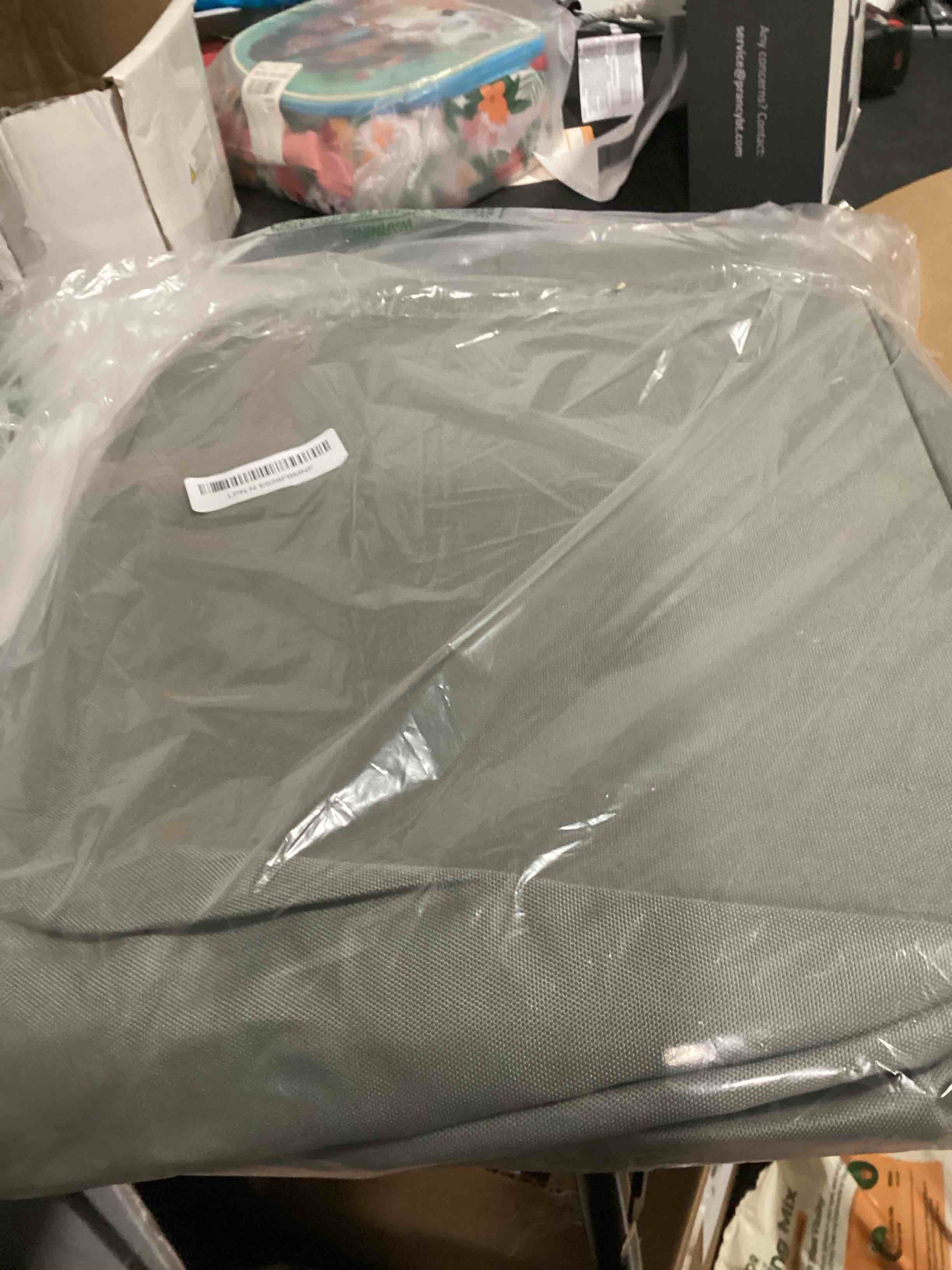 Condition photo showing Good Condition for efluky laundry basket with lid and removable bag, 100l tall laundry hamper with bamboo handles, aesthetic dirty clothes bin for laundry room, bathroom, bedroom and dorm, silver grey silver grey 100l