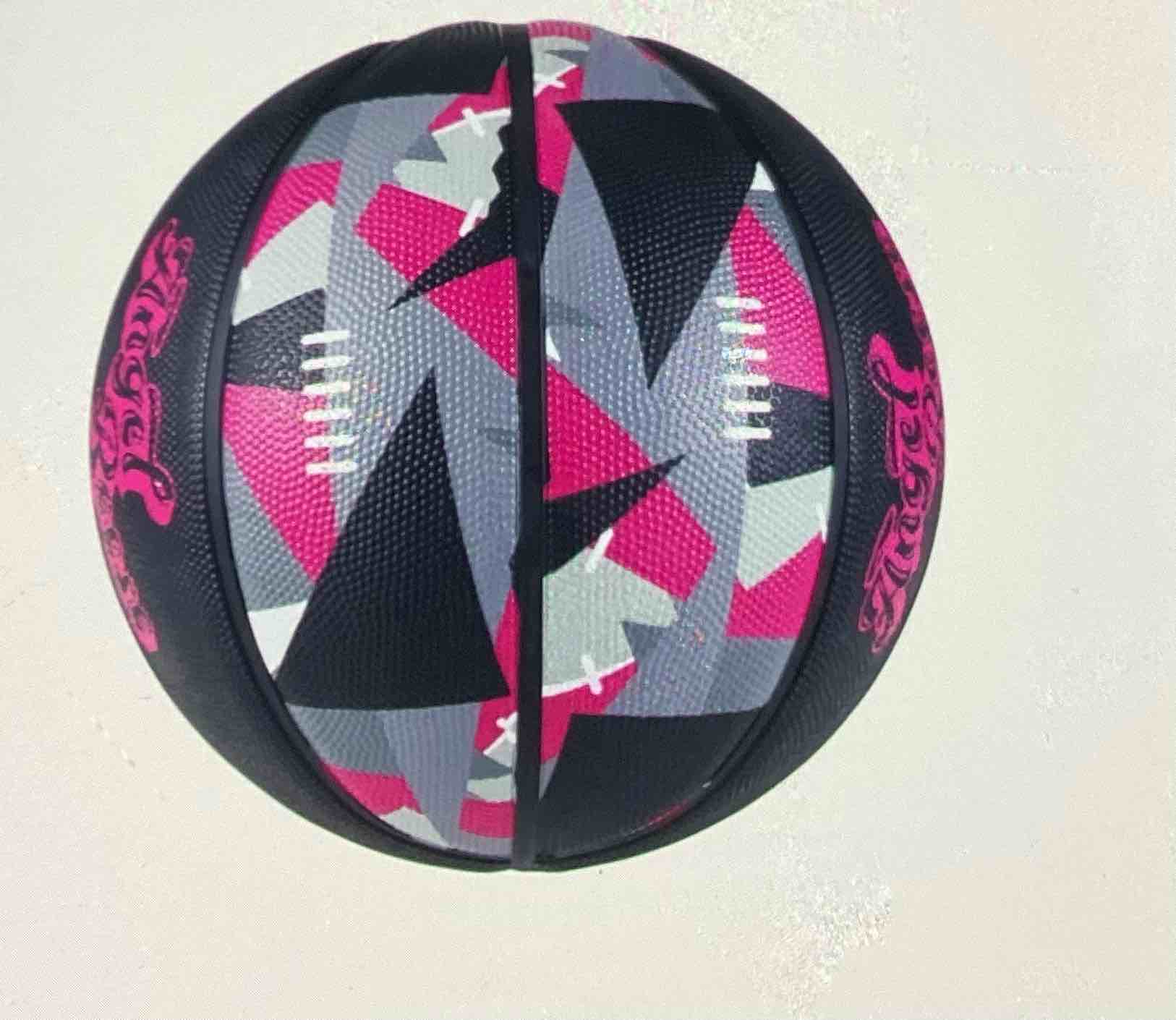 Condition photo showing Good Condition for angel reese signature basketball 28.5 inch dash outdoor rubber ball for youth and teens color for street style design, intermediate size 6 official grip and bounce