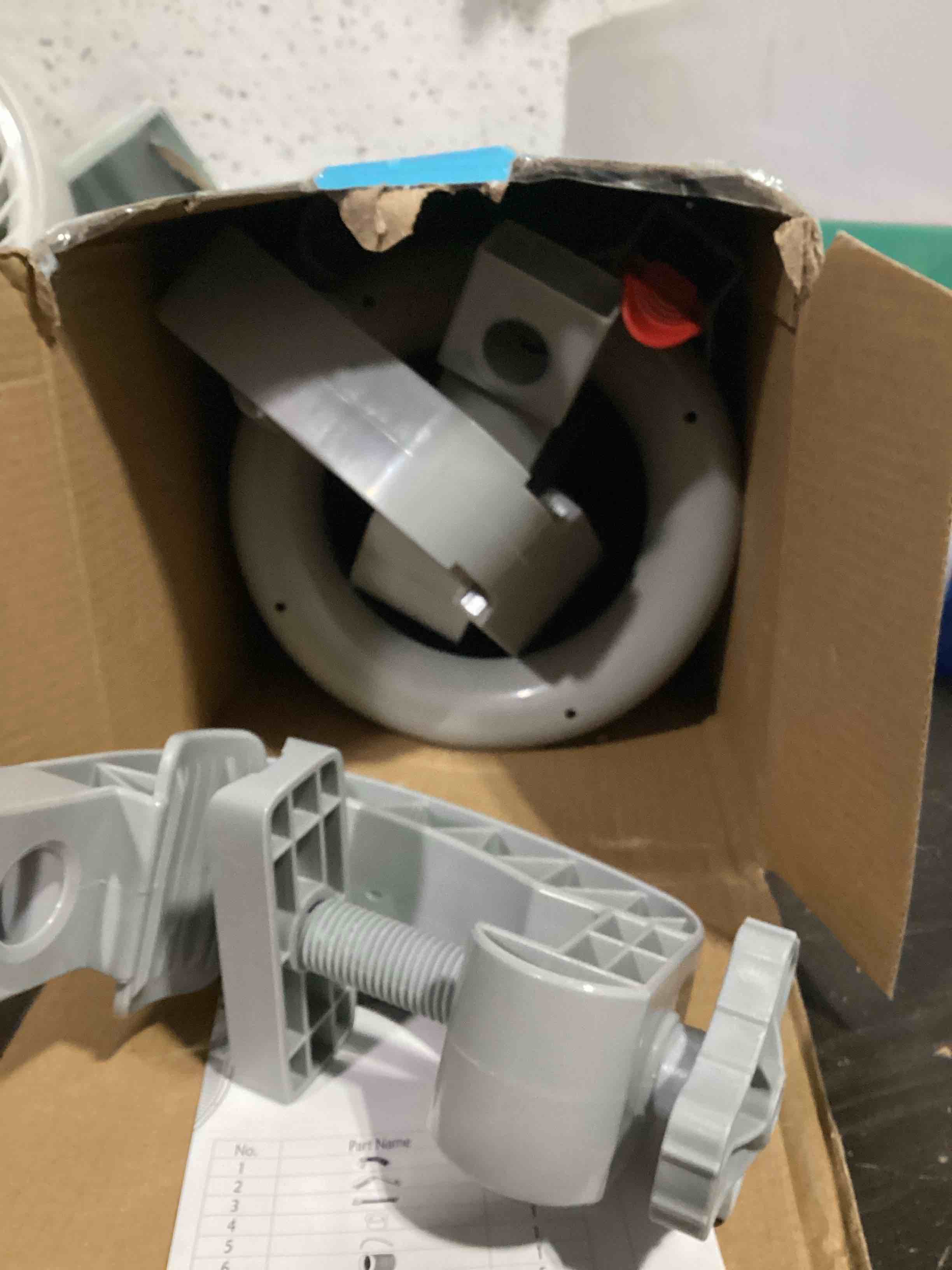 Condition photo showing As Is for u.s. pool supply premium above ground pool surface skimmer  wall mount - cleans automatically  attach to inflatable collars  tubular & metal frame pool structures  skim debris pool maintenance cleaner