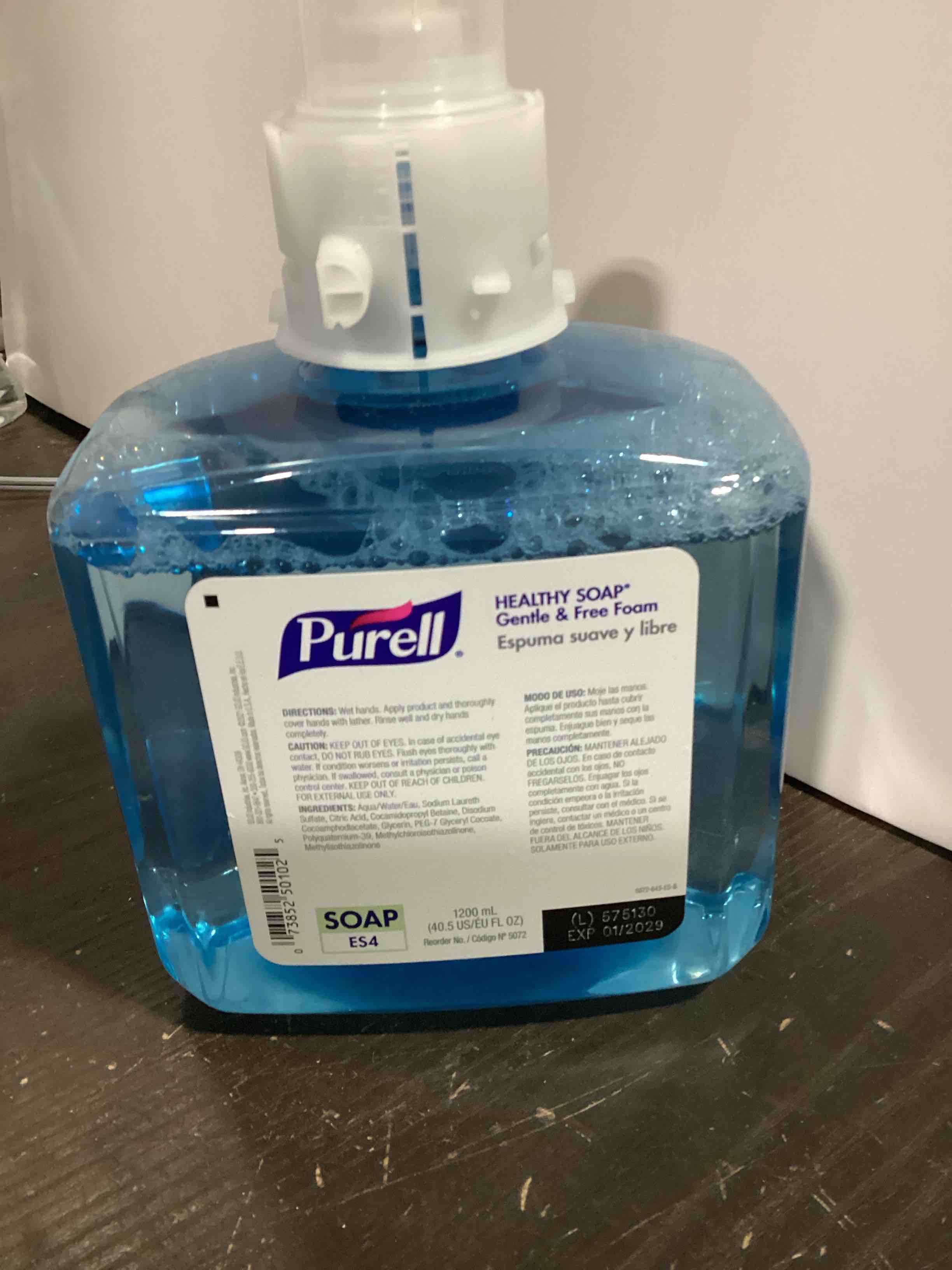 Condition photo showing Good Condition for purell brand healthy soap gentle & free foam, fragrance free, 1200 ml hand soap refill for purell es4 manual soap dispenser (pack of 2) - 5072-02 - manufactured by gojo, inc. 40.58 fl oz (pack of 2)