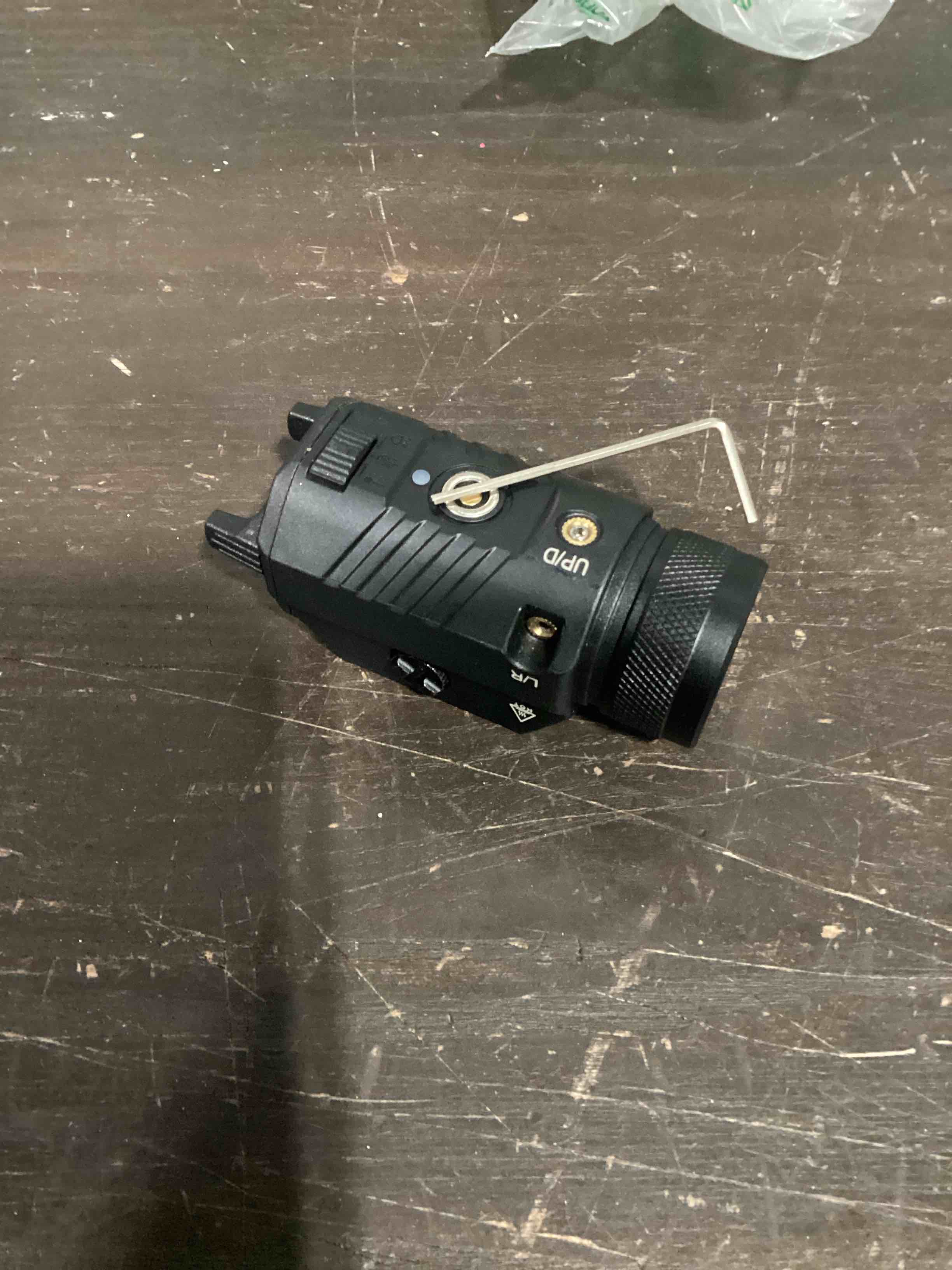 Condition photo showing Good Condition for toughsoul 1200 lumens picatinny rail mount pistol light green laser combo, white led flashlight with green beam powered by built in rechargeable battery