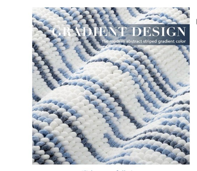 Condition photo showing Good Condition for bsicpro bathroom rugs and mats sets, 2 piece thick absorbent chenille bath mat rug set non slip, sof