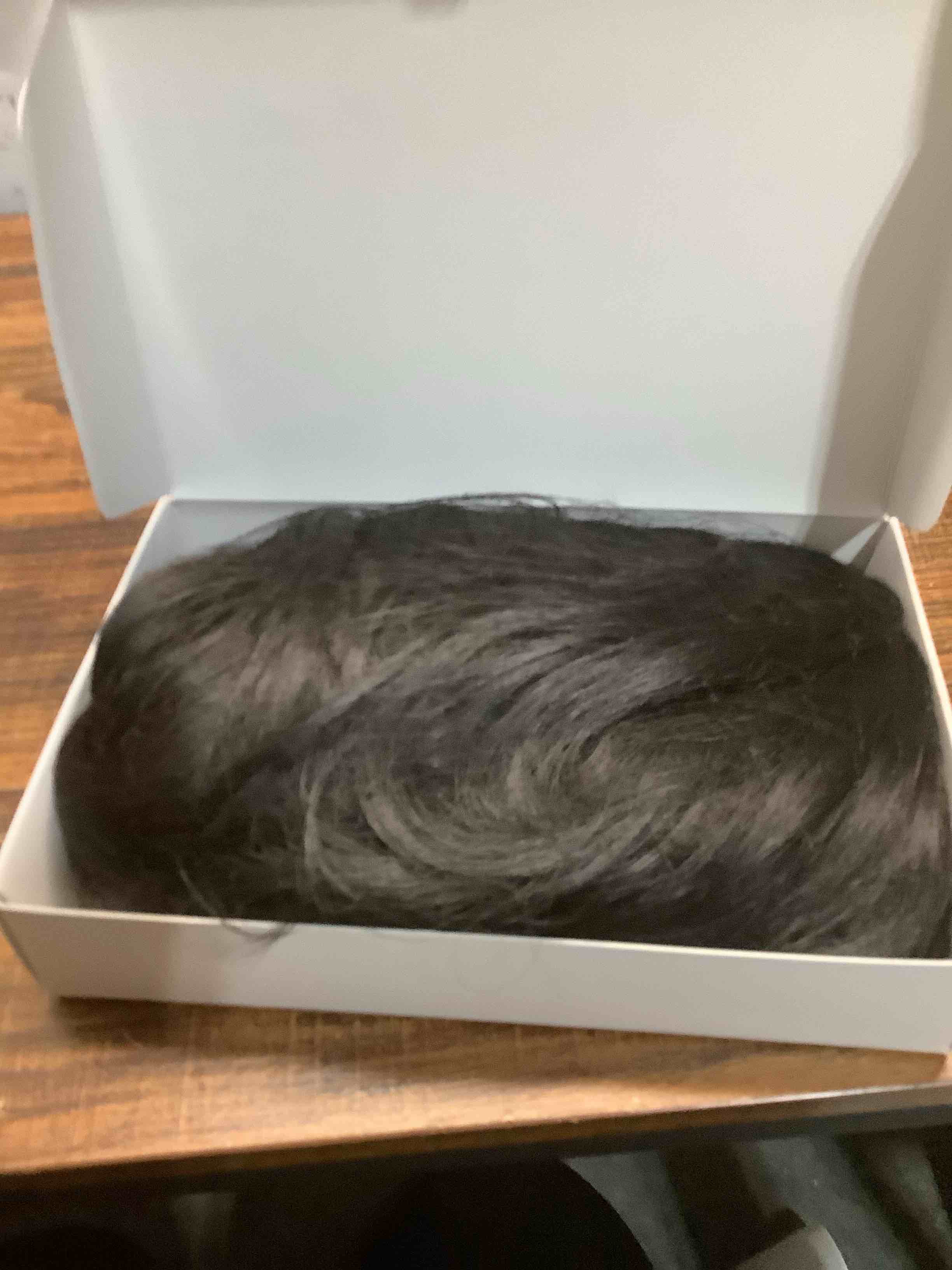 Condition photo showing Good Condition for FESHFEN Long Wigs with Bangs, Synthetic Natural Looking Layered Straight Hair Wig for Women Daily Party Use 18 inch, Natural Black 18 Inch Natural Black