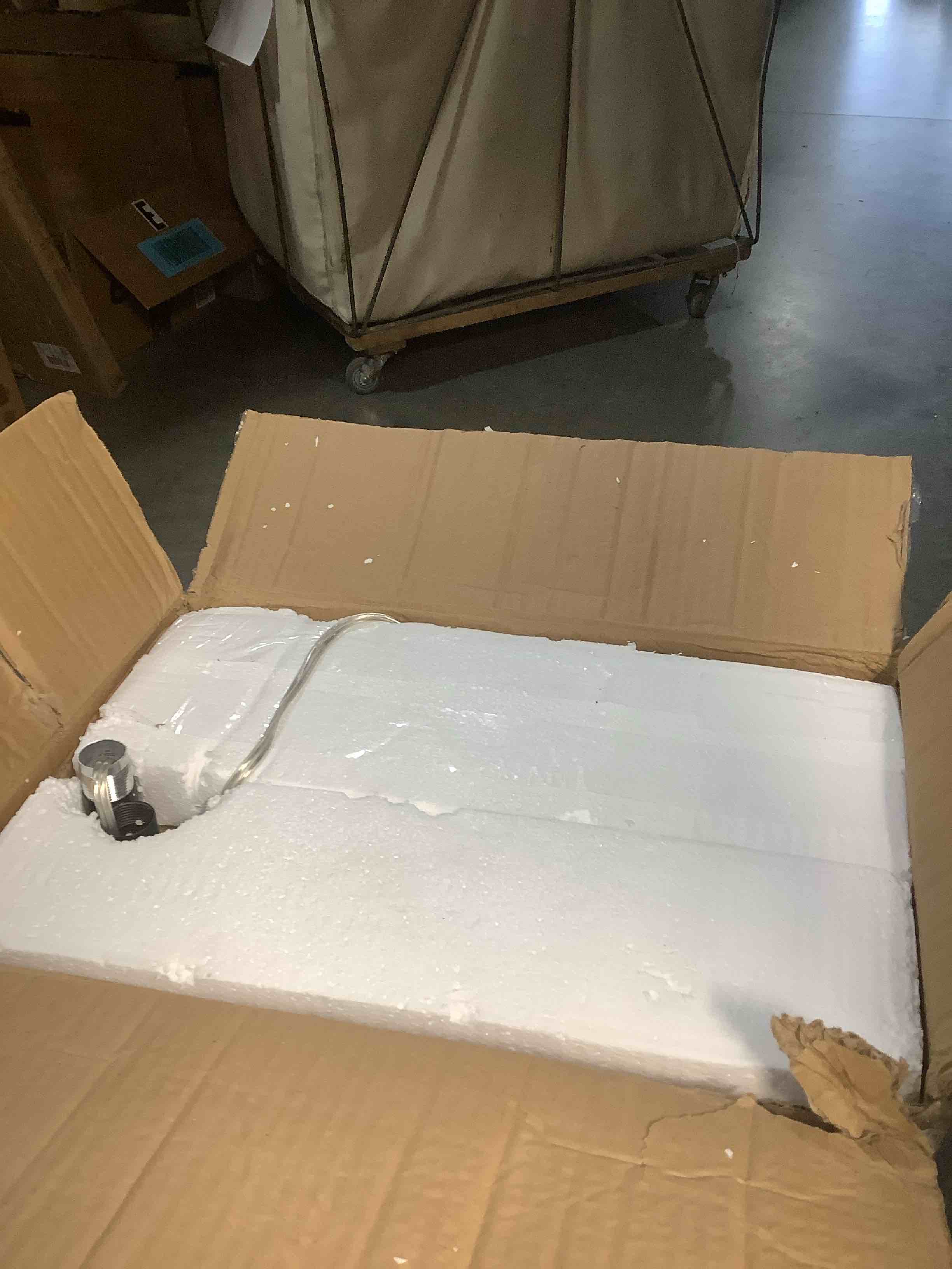 Condition photo showing As Is for Adesso Edie Floor Lamp