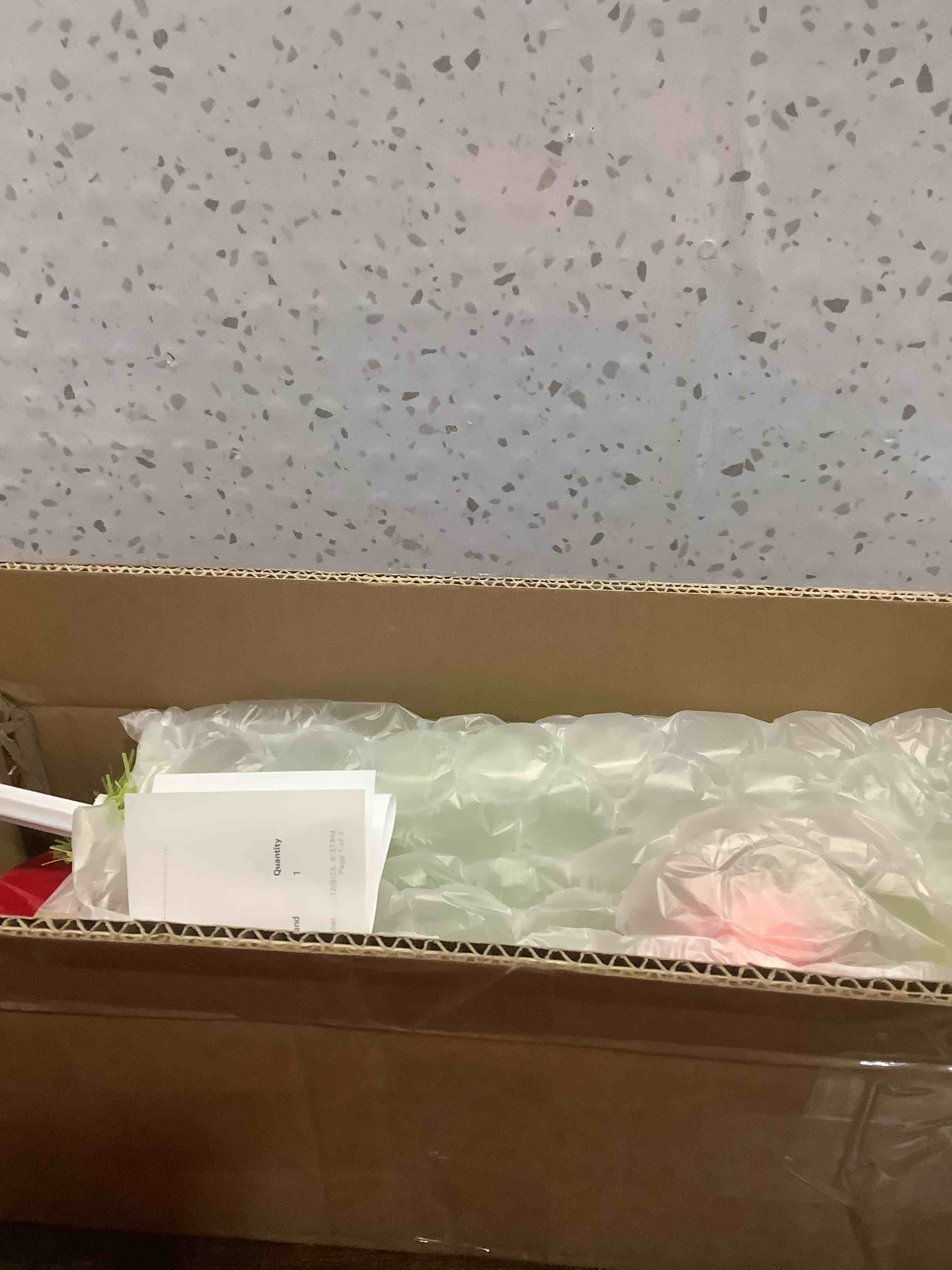 Condition photo showing Good Condition for 2 FT Whimsical Christmas Tree,Lime Green Bendable Christmas Tree,Branch Artificial Christmas Tree with Ball Ornaments and Cement Base Holiday Decor Perfect for Home Office Party Decor (2 FT)