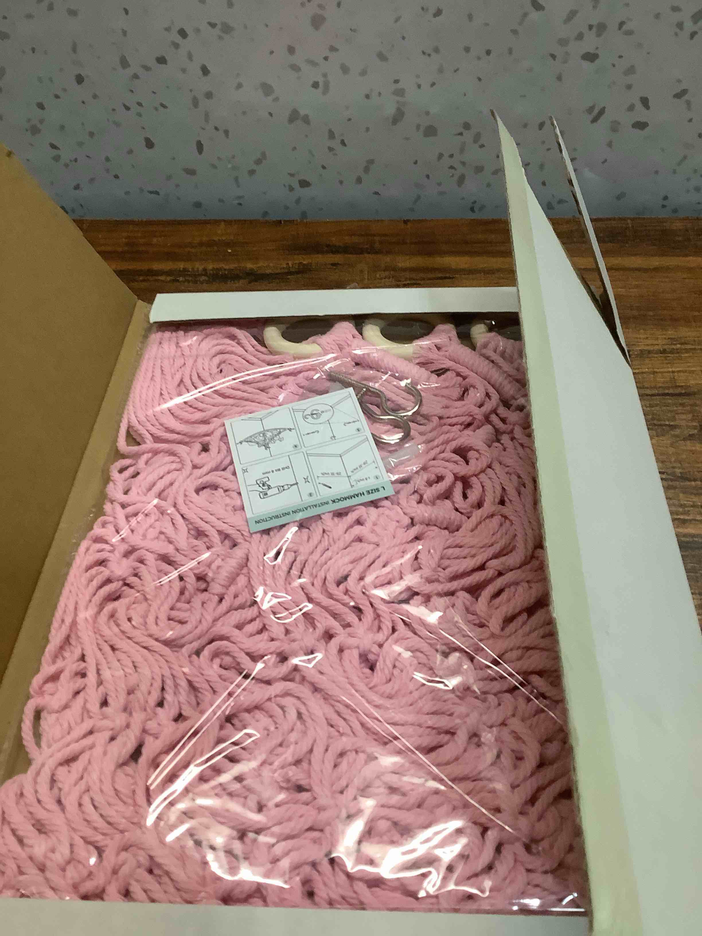 Condition photo showing Good Condition for Stuffed Animal Storage Hammock Corner Net - Pink Room Christmas Decor for Teen Girls - Toys Storage Hanging Stuff Animal Organizer Holder Cute Stuff - Boho Nursery Dorm Bedoom Decor Aesthetic Standard(41.5"L x 55.2"W x 41.5"H) BabyPink
