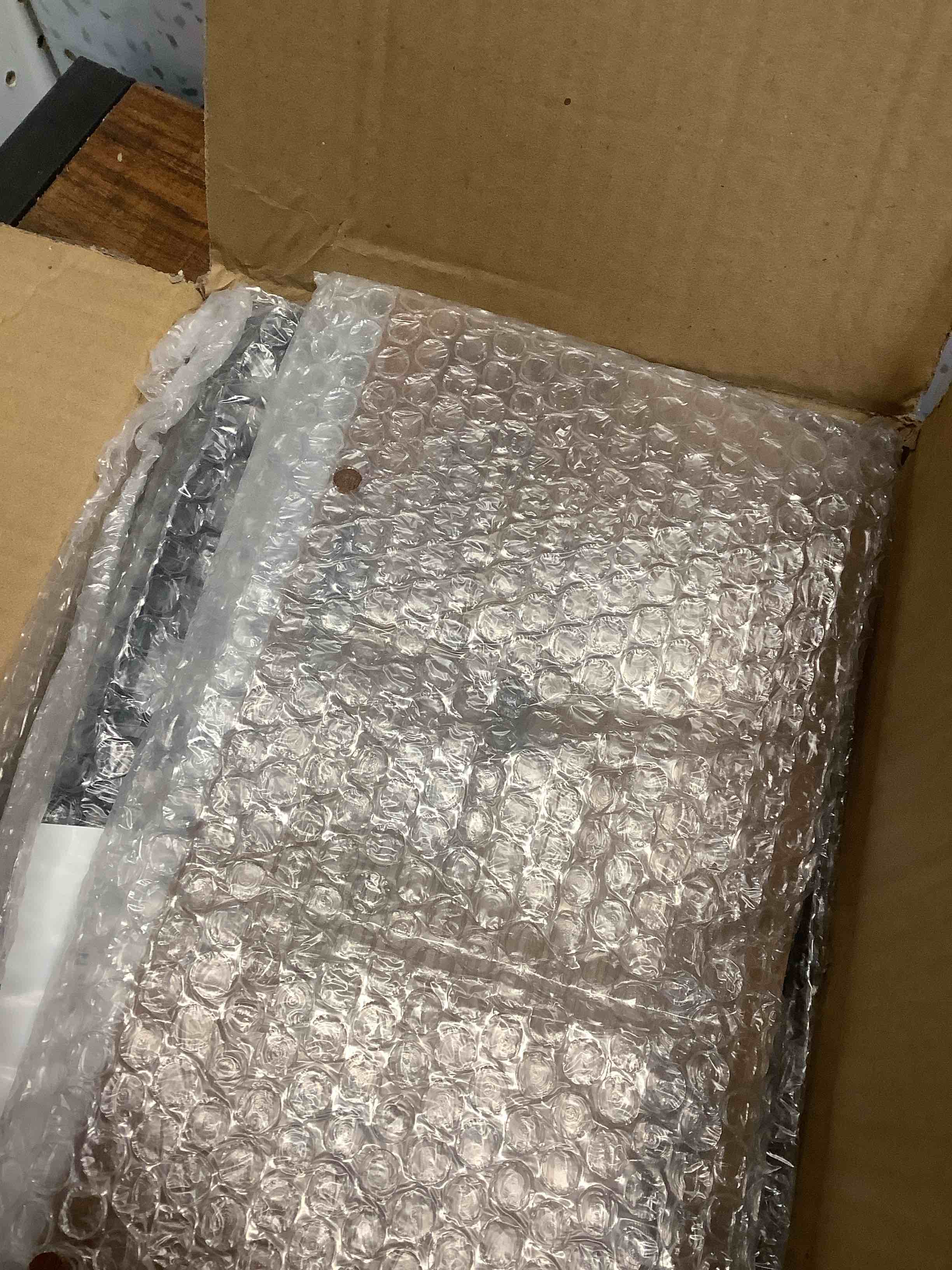 Condition photo showing Good Condition for Delamu Stackable Metal Fruit Basket with Wood Lid 2 Pack, Hanging Wall Organizer for Kitchen Counter, Pantry Storage for Onions, Potatoes, Garlic, Fruits, Spices, Black