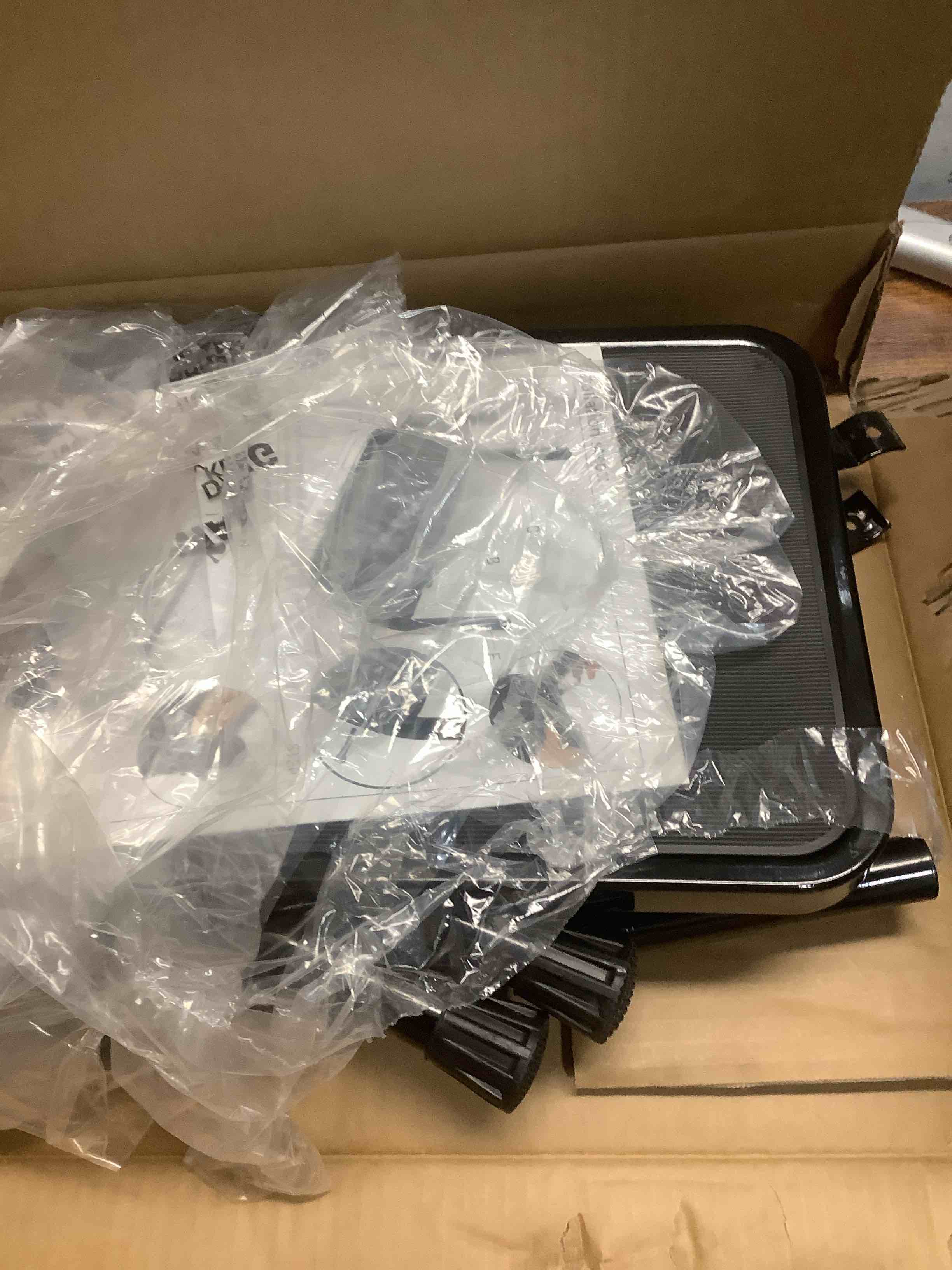 Condition photo showing As Is for Leekpai Step Stool with Handle for Adults?Seniors Heavy Duty Holds 350 lbs.Stepping Stool for Elderly Adults, Attractive Black for Kitchen 17x12x4 Inch (Pack of 1)