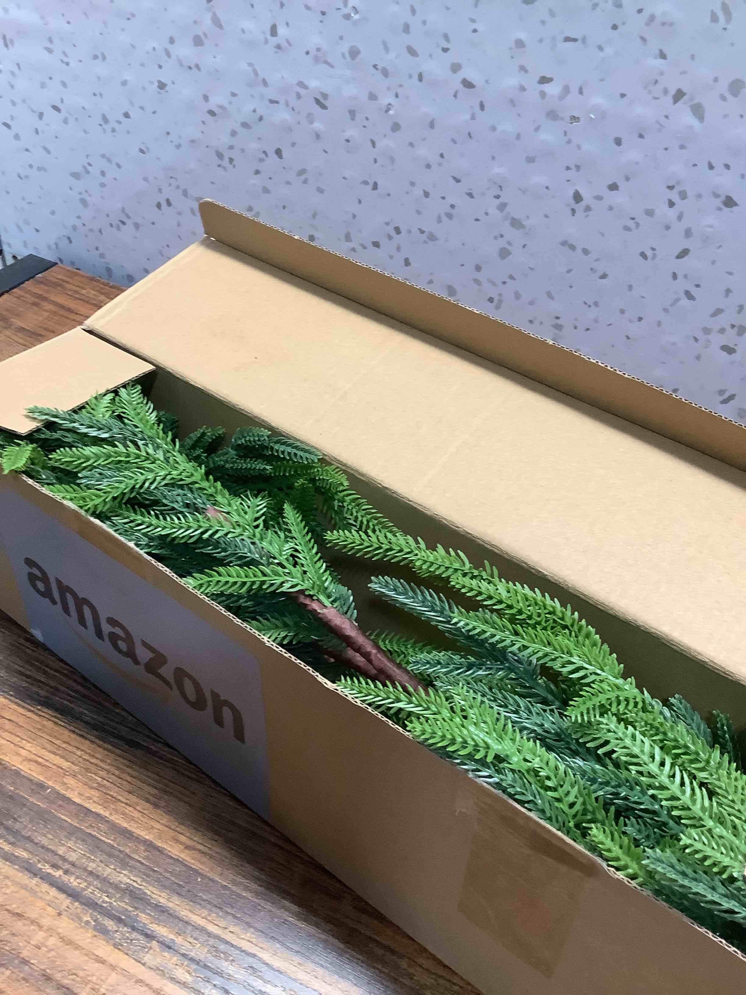 Condition photo showing Good Condition for 12Pcs 24 Inch Real Touch Norfolk Pine Stems, Artificial Green Plants Branches, Faux Greenery Pine Stem Fake Cedar Picks for Vase, Christmas Pine Branches for DIY Crafts Home Indoor Decor