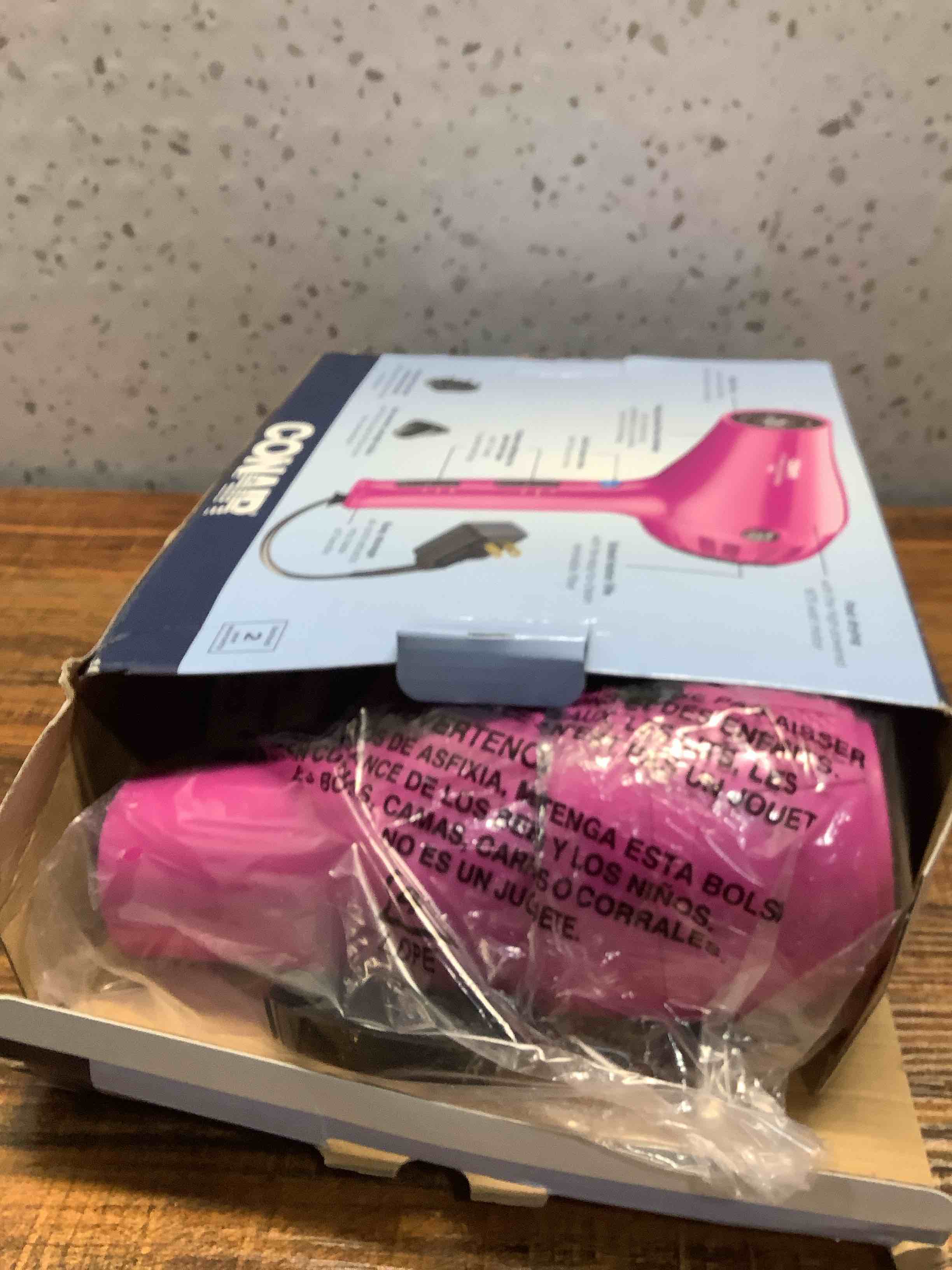 Condition photo showing Good Condition for Conair Hair Dryer with Retractable Cord, 1875W Cord-Keeper Blow Dryer,Pink