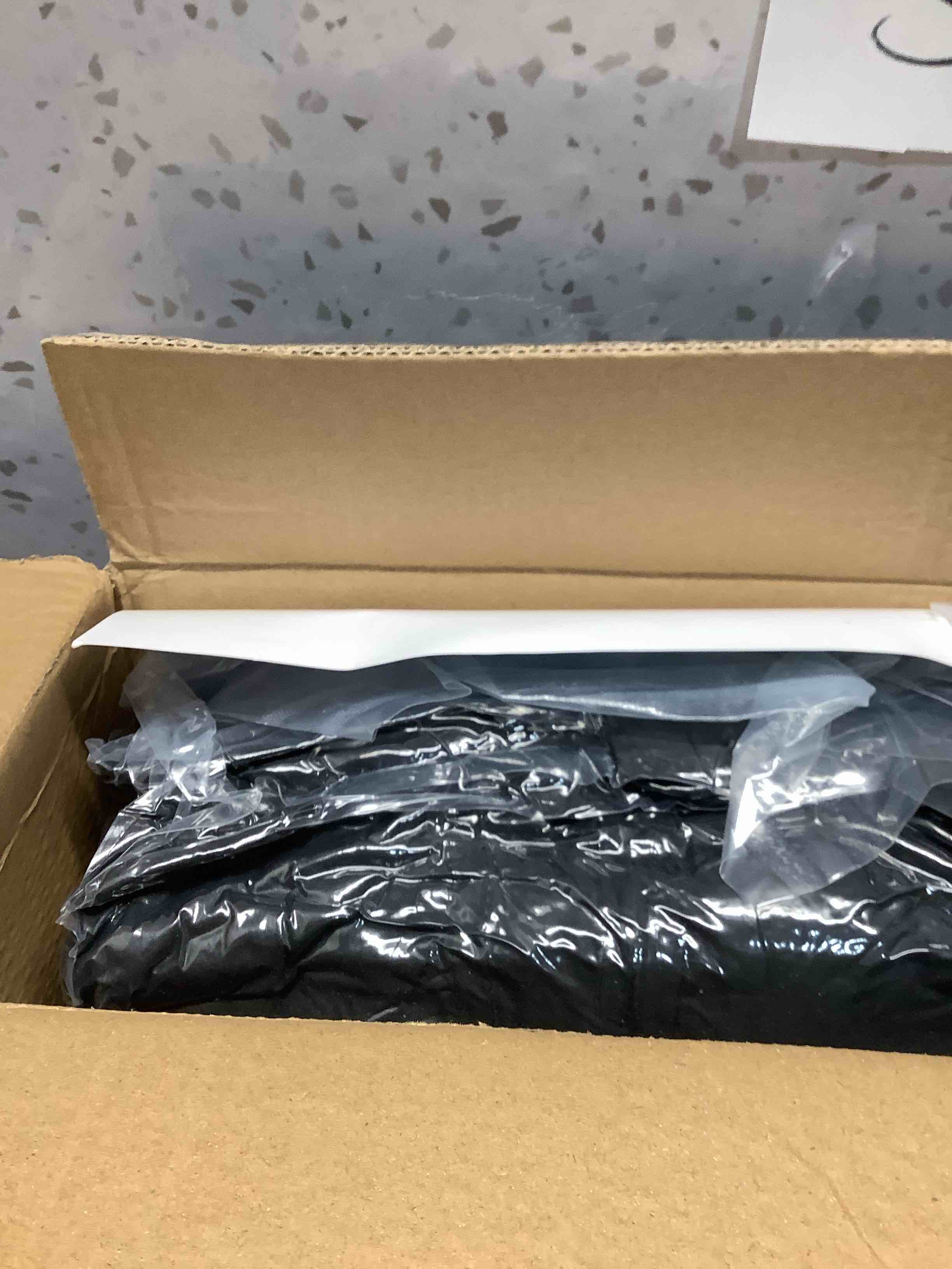 Condition photo showing Good Condition for JOLLYVOGUE King Comforter Set, Ultra-Soft Bed in a Bag King Size 7 Pieces, Oeko-TEX Certified Bedding Set with Down Alternative Comforter, Sheets, Pillowcases & Shams, Black Black KING(104"*90")