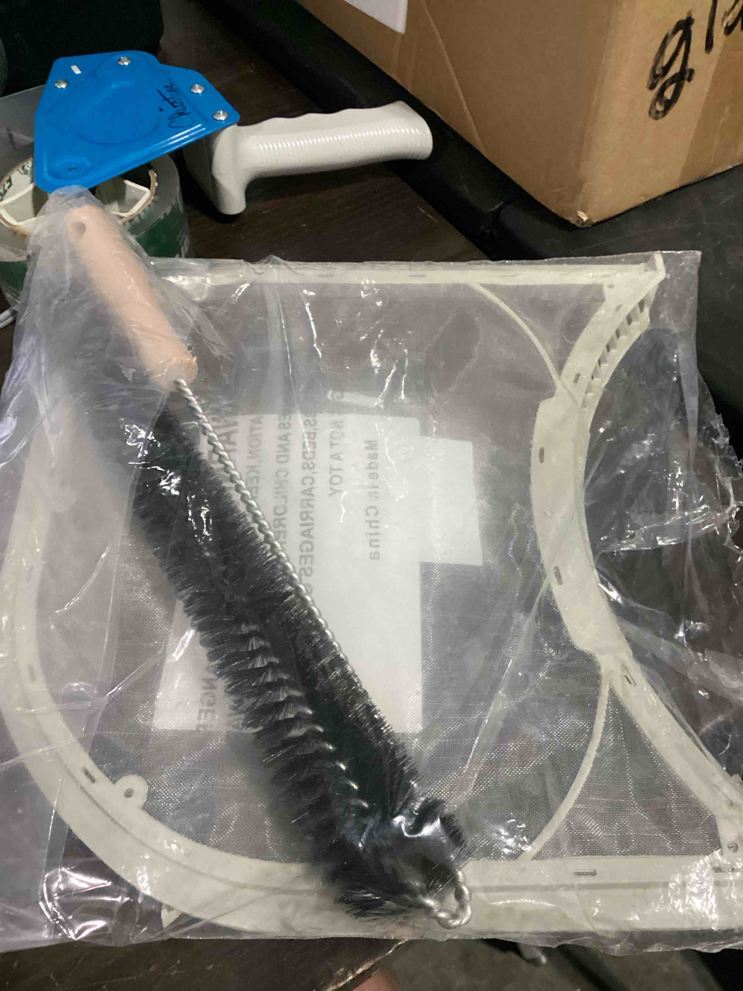 Condition photo showing Good Condition for appliancemates 5231el1003b dryer lint filter with felt seal compatible for lg and ken-more dryer lint screen replacement part # 1266857, ap4440606 includes clothes dryer lint vent trap cleaner brush