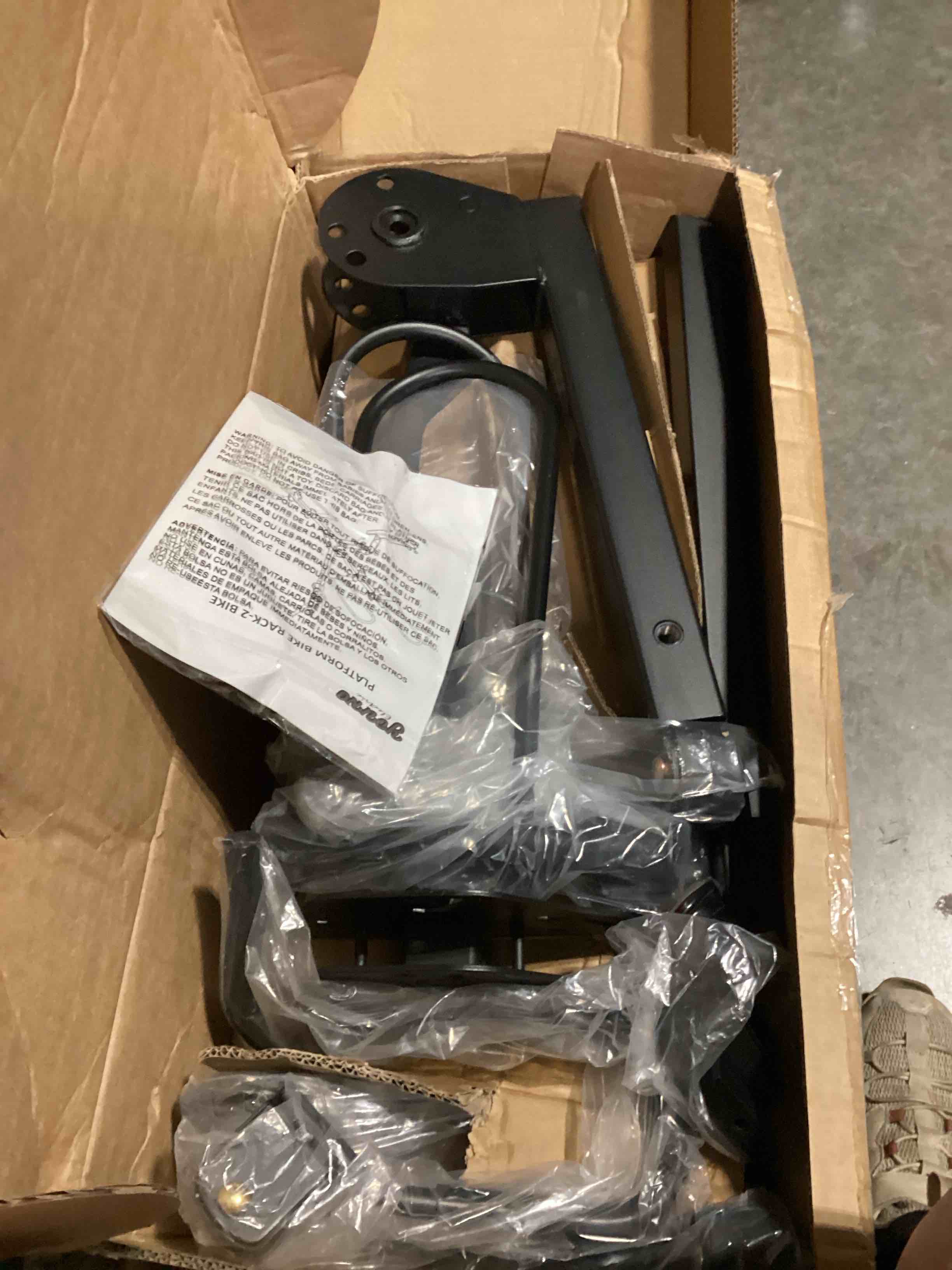 Condition photo showing Good Condition for 2-bike rack hitch mount, fits e-bikes, fat tires up to 5", 160lbs tilting hitch mount platform rack for cars suvs trucks -2" receiver