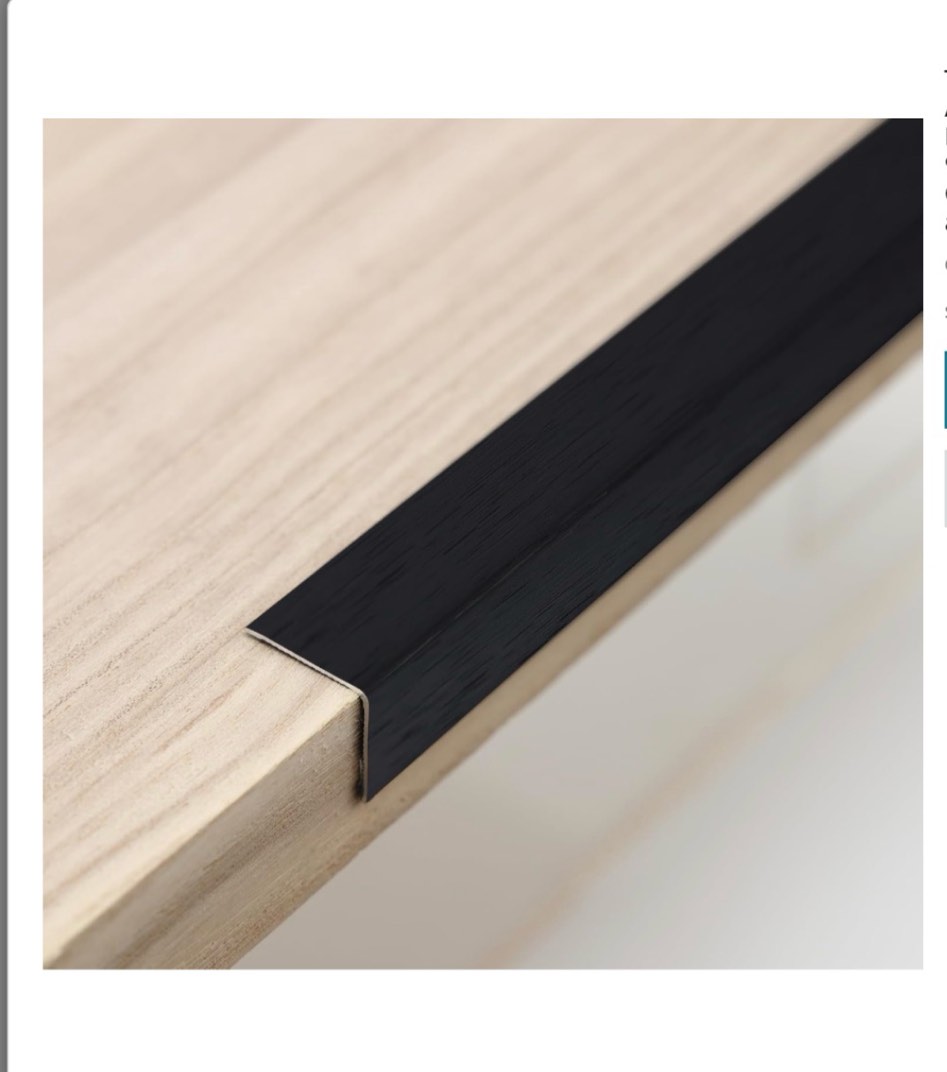 coengwui aluminum corner guards, peel and stick l-shaped molding trim for wall table door frame protection and decoration (matte black, 3pcs x 4.26ft x 0.8in) matte black 3pcs x 4.3ft x 0.8in