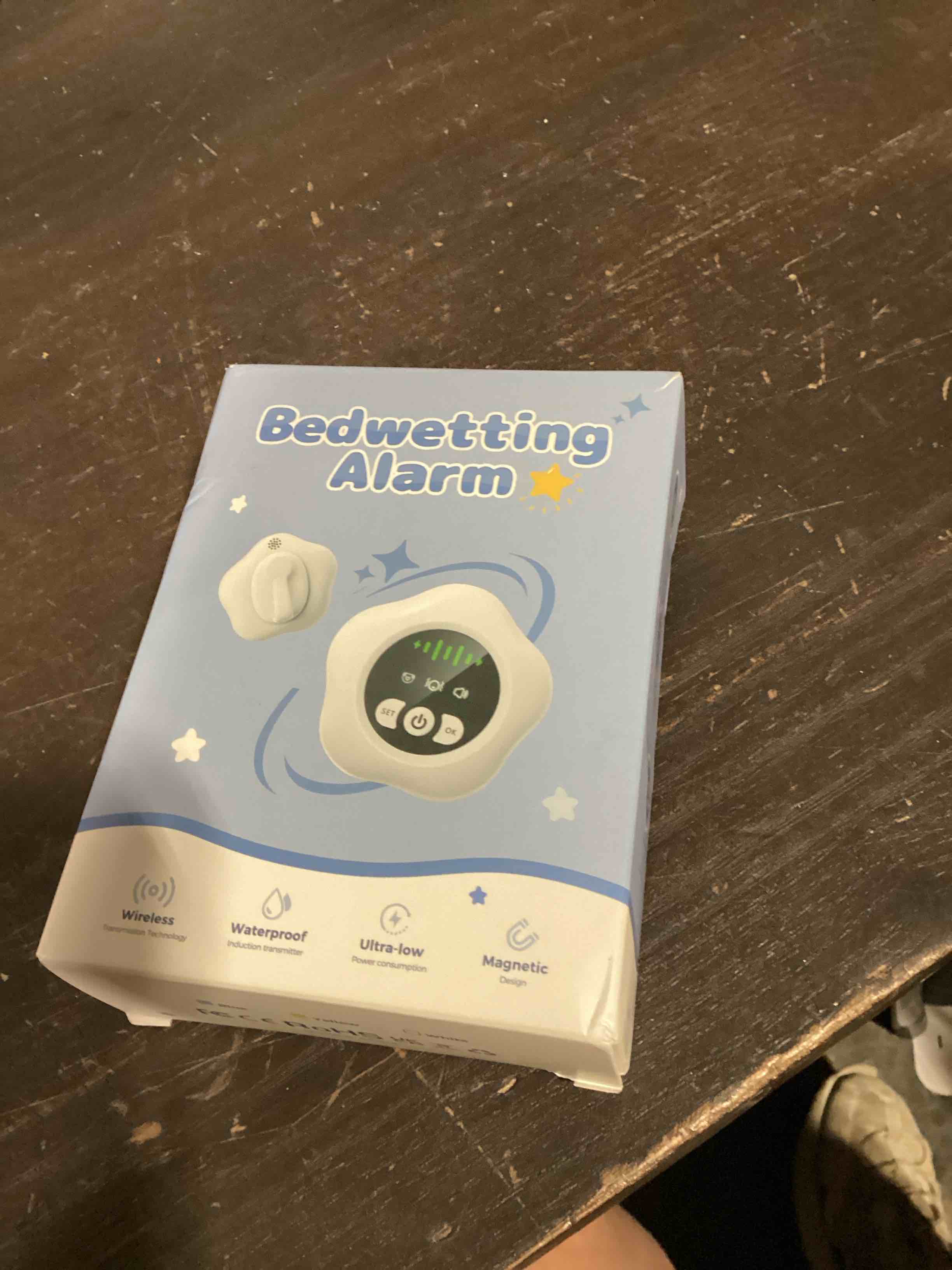 Condition photo showing As Is for ieccegios bad winning alarm for kids wedding alarm for boys and girls blue includes progress cards