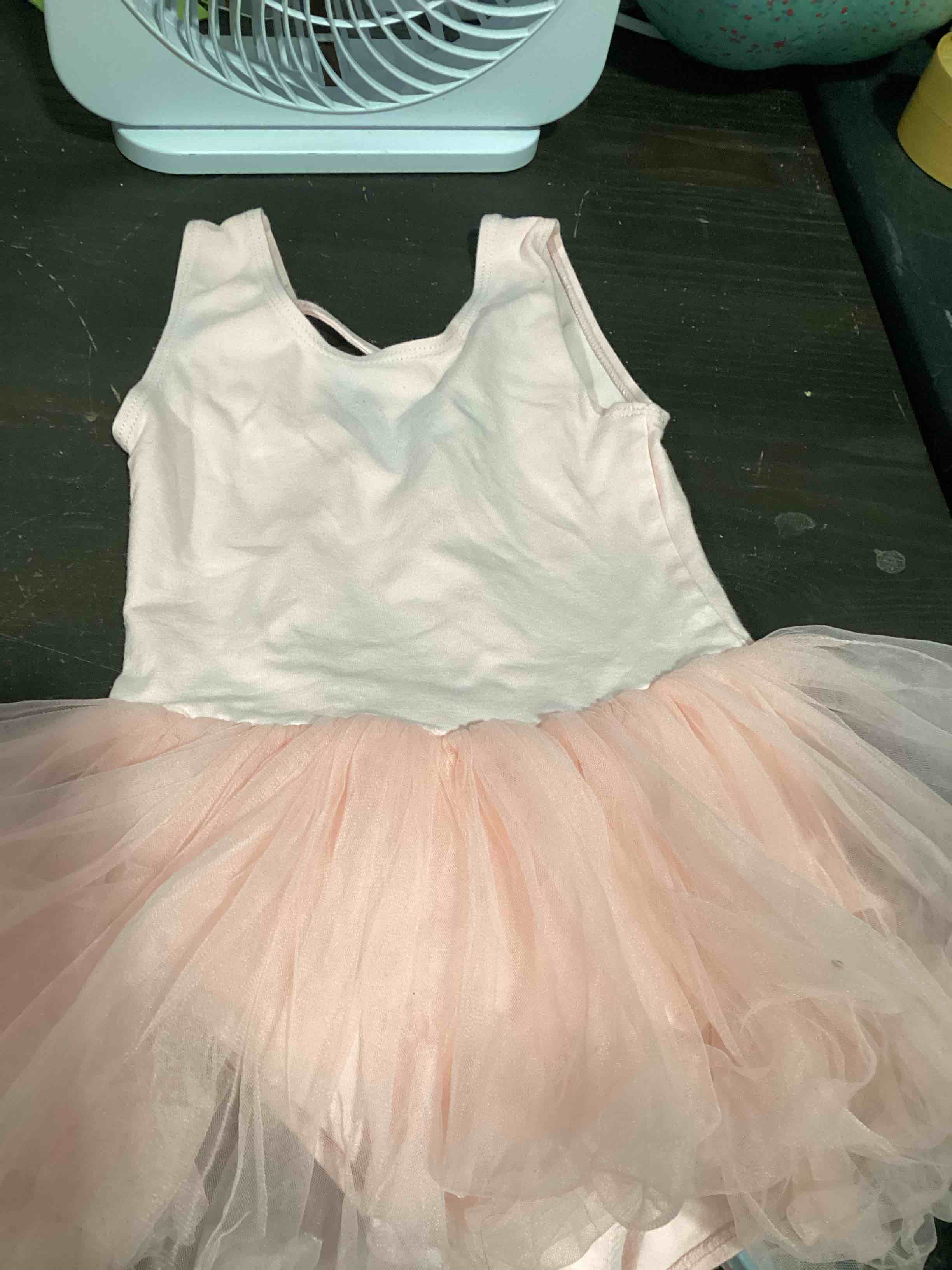 Condition photo showing Good Condition for similar to** tutu.kk girls camisole dance tutu leotard with fluffy 4-layers ballet dress | 1-7 years, sleeveless leotard bodice, scoop neckline, one-piece, ballet class, recitals, birthday, holidays, photos