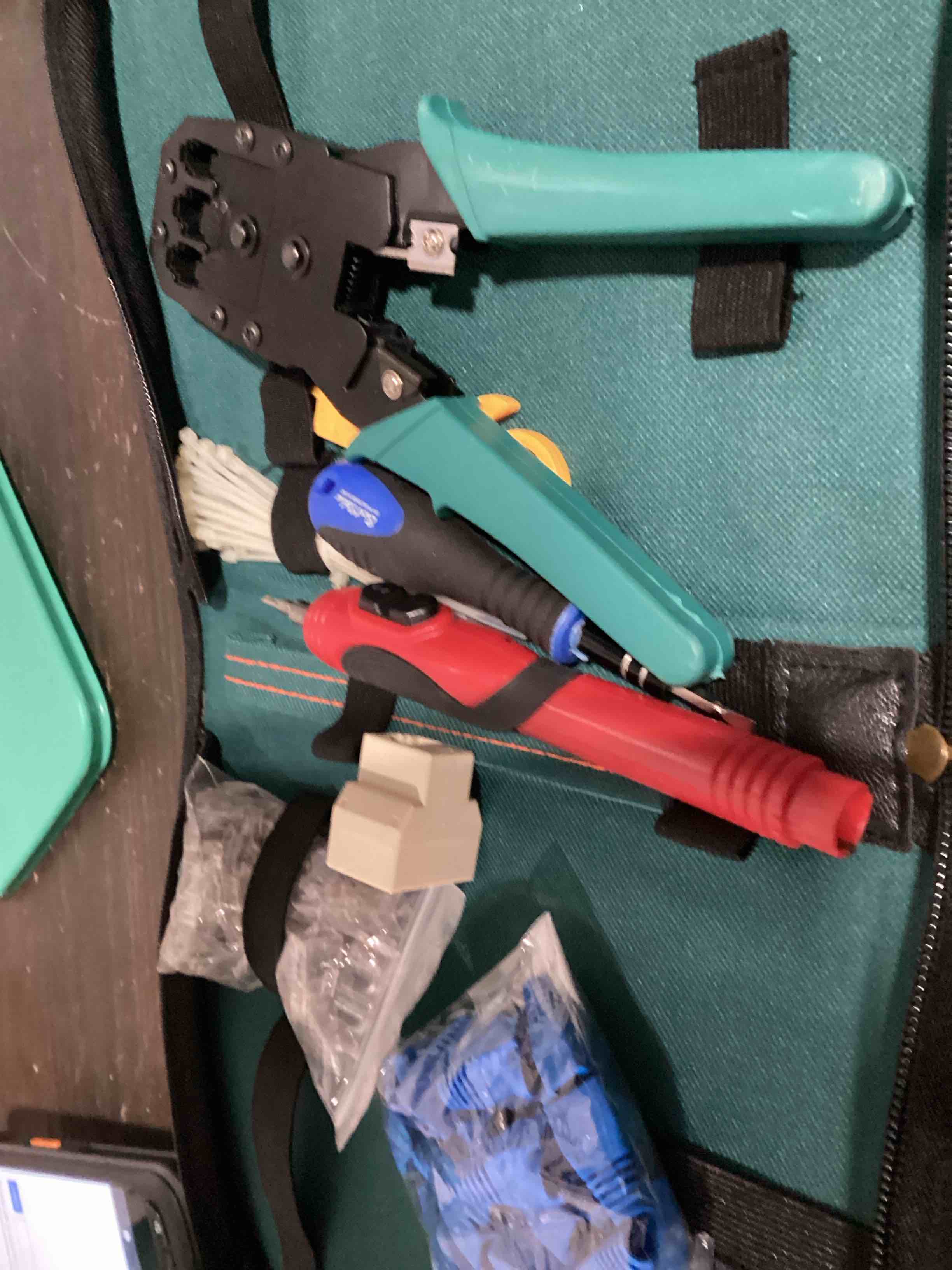 Condition photo showing As Is for gaobige network tool kit for cat5 cat5e cat6, 11 in 1 ethernet crimper kit | portable ethernet crimping tool for cat5 cat6, 8p8c 6p6c connectors rj45 rj11 cat5 cat6 cable tester, 110 punch down tool