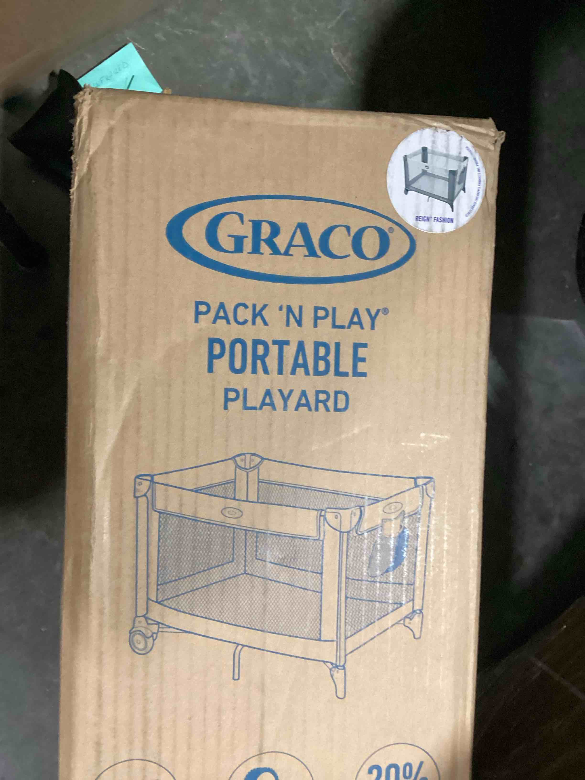 Condition photo showing Good Condition for graco on the go zip pack 'n play playard, folding playpen with bassinet, portable crib, lilac mod