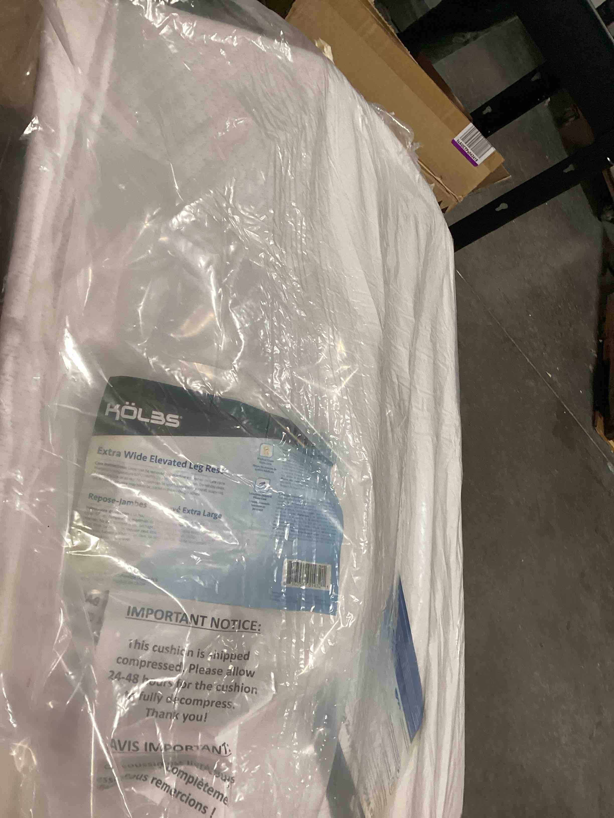 Condition photo showing Good Condition for kölbs extra wide leg elevation pillow, chic jacquard cover, xl and wide for more comfort bed wedge pillow for legs, leg, knee, ankle elevation post surgery