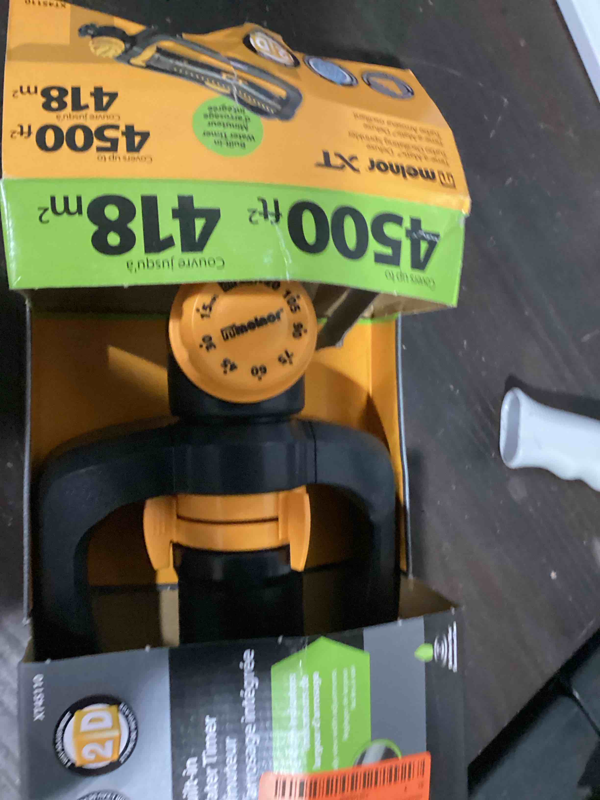 Condition photo showing Good Condition for melnor 4500sq ft turbo oscillating sprinkler with integrated timer