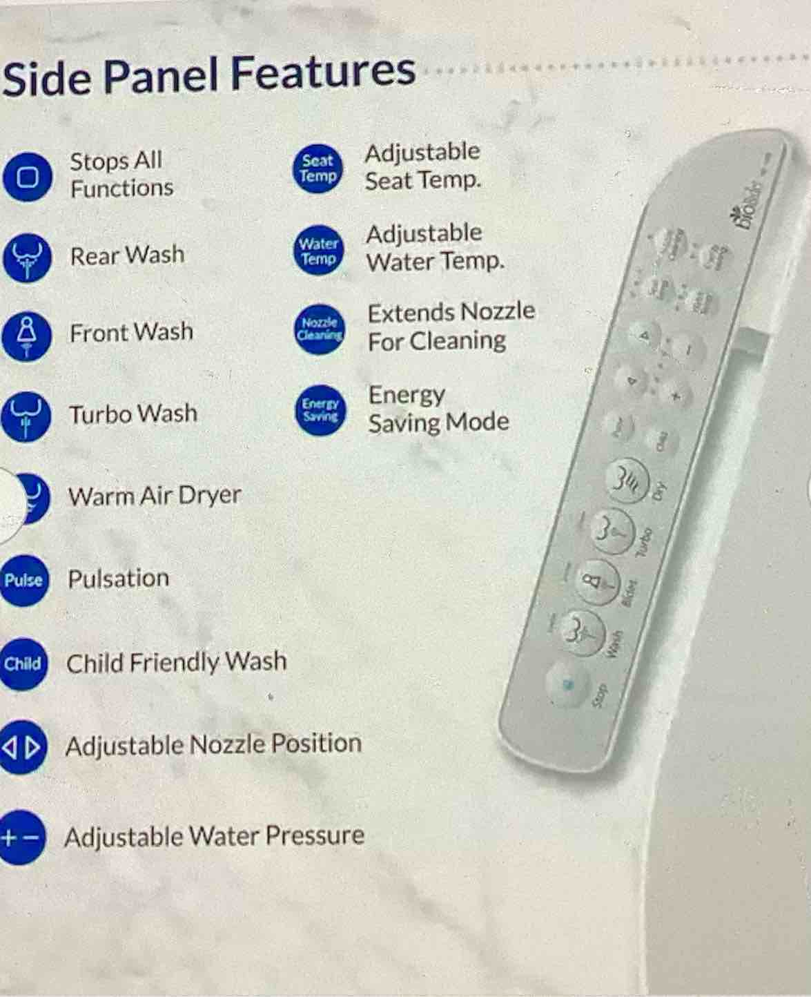 Condition photo showing Good Condition for biobidet by bemis model hd-7000
