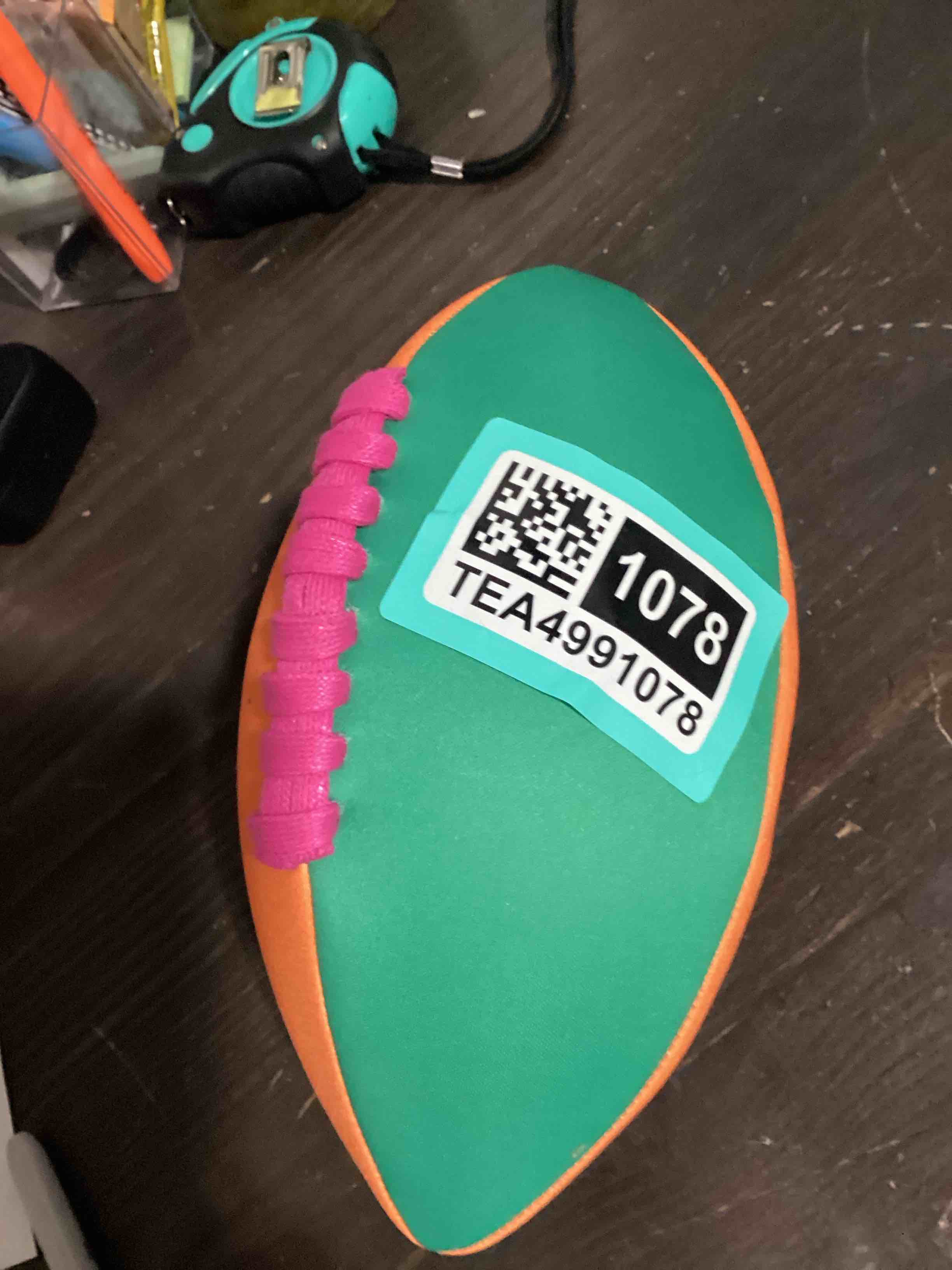 Condition photo showing Good Condition for football 5.5 inch solid novelty float – sun squad