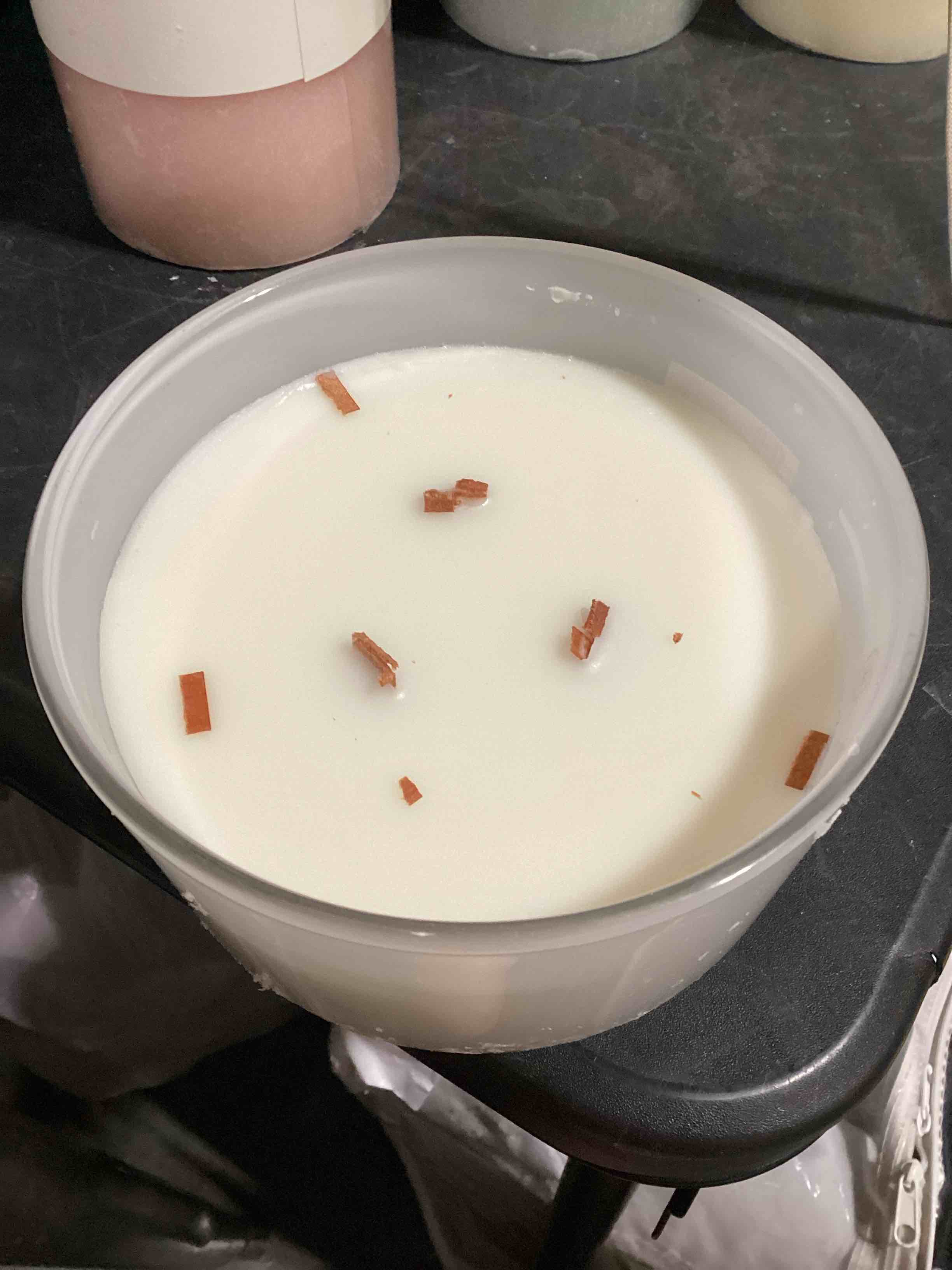 Condition photo showing As Is for 3-wick milky glass wooden wick neroli and ivy jar candle 20oz - threshold™