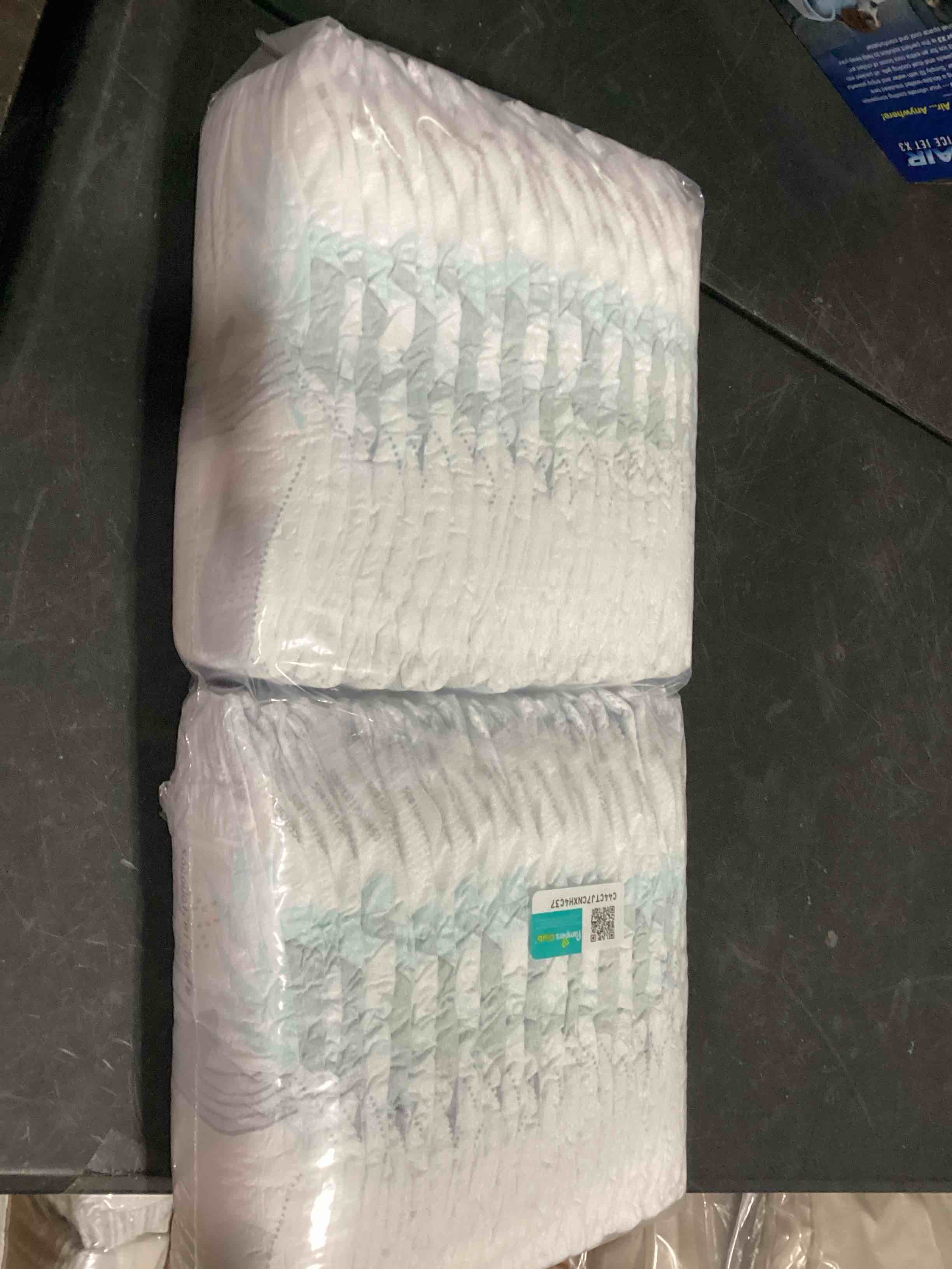 Condition photo showing New/Like New for pampers pure protection diapers pack - size 5 - 44 count: 27+ lbs, wetness indicator, hypoallergenic, chlorine-free